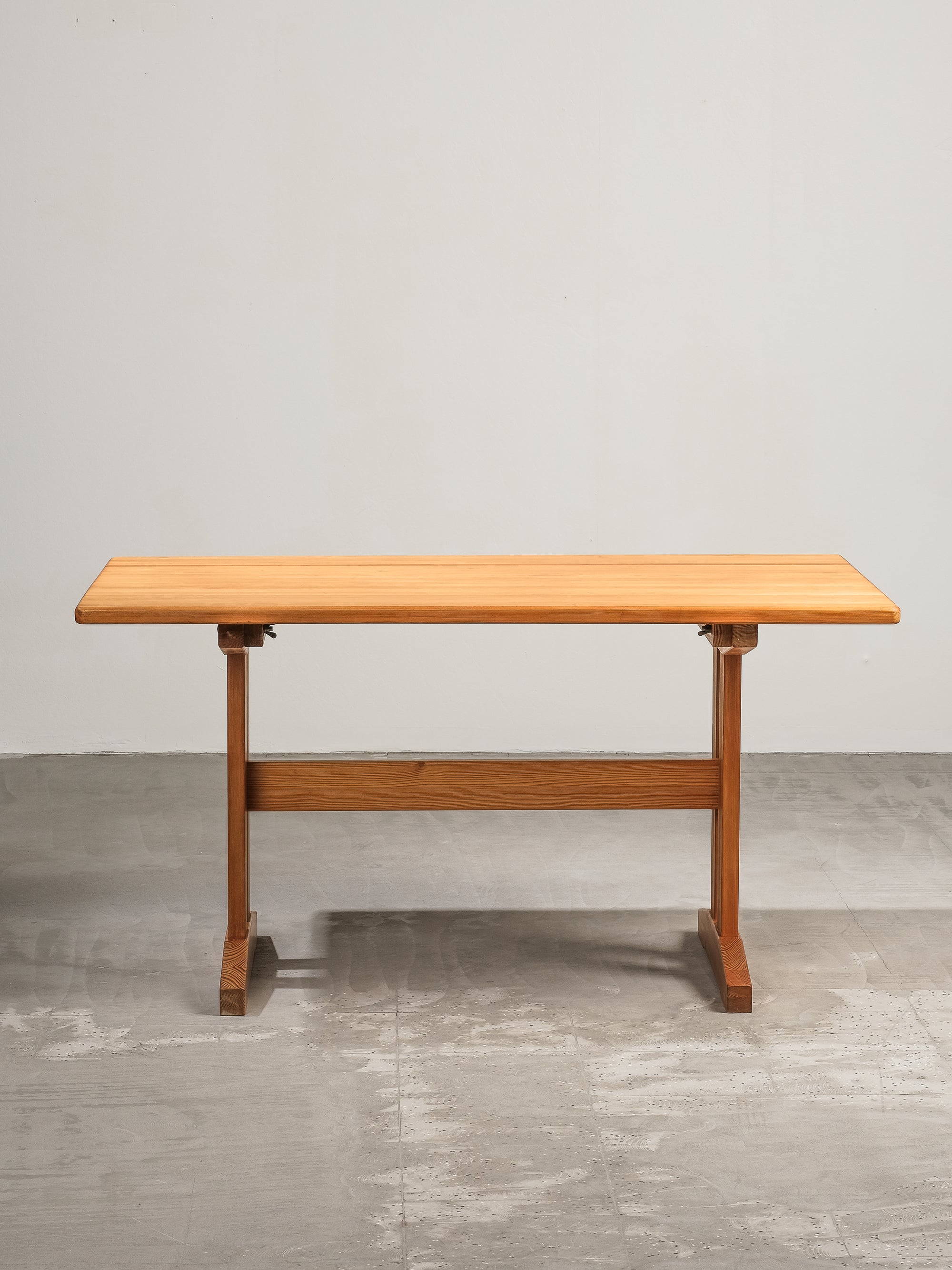 Dining Table in Solid Scandinavian Pine by Erik Wørts for Ikea, 1970s