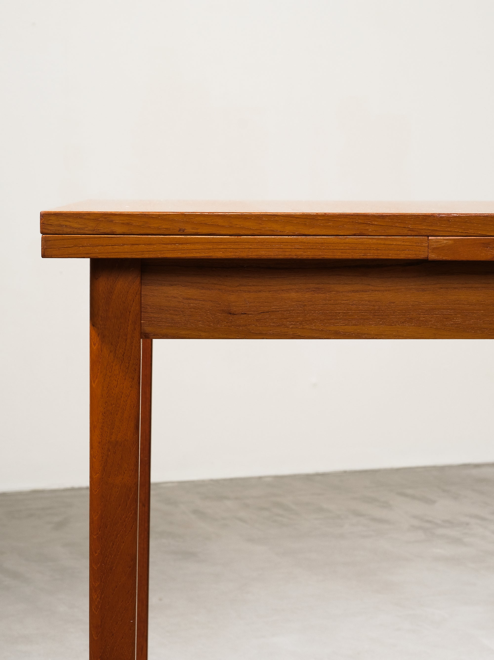Scandinavian Teak Extendable Dining Table, 1960s