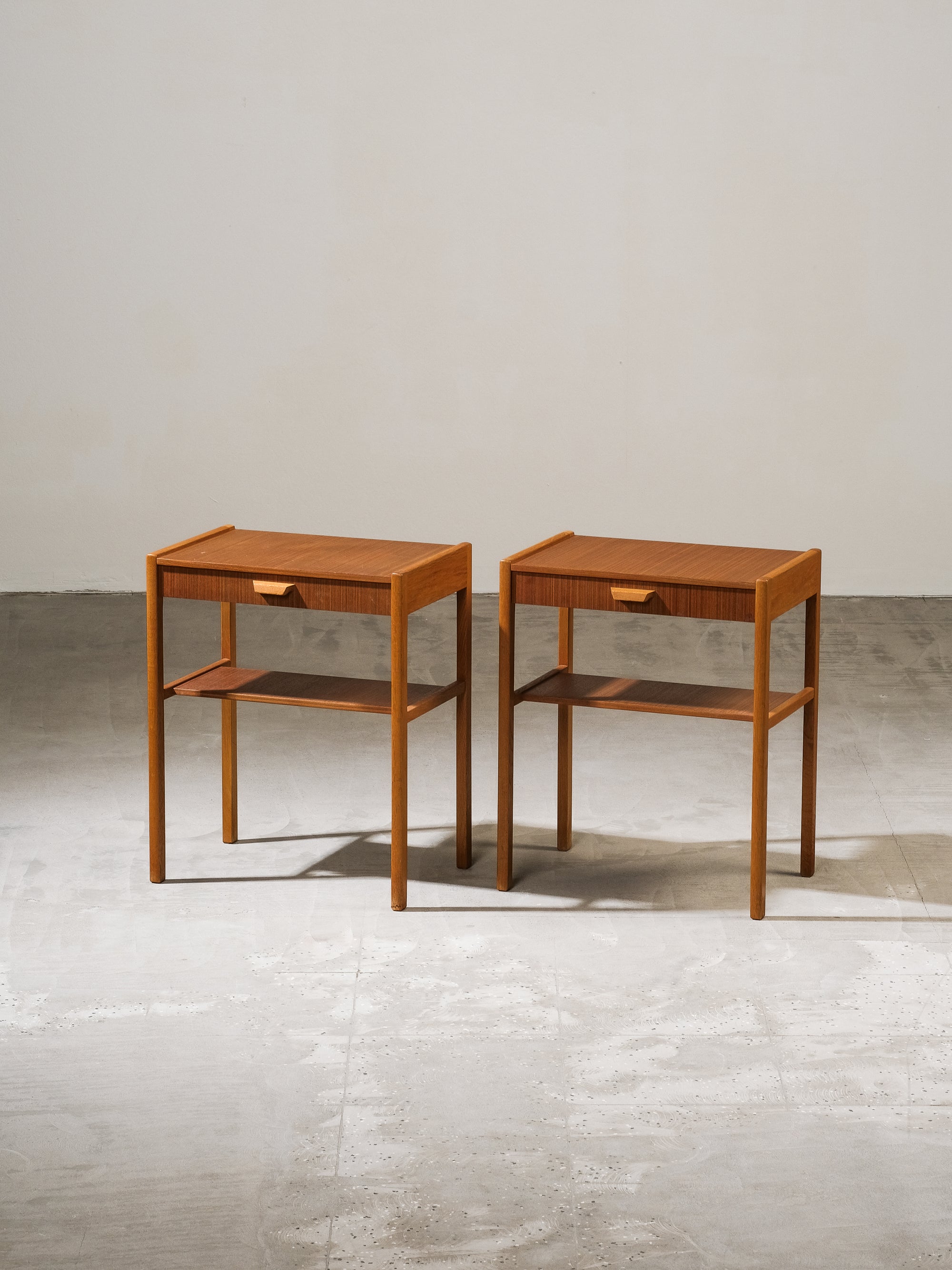 Scandinavian Mid-Century Modern Bedside Tables