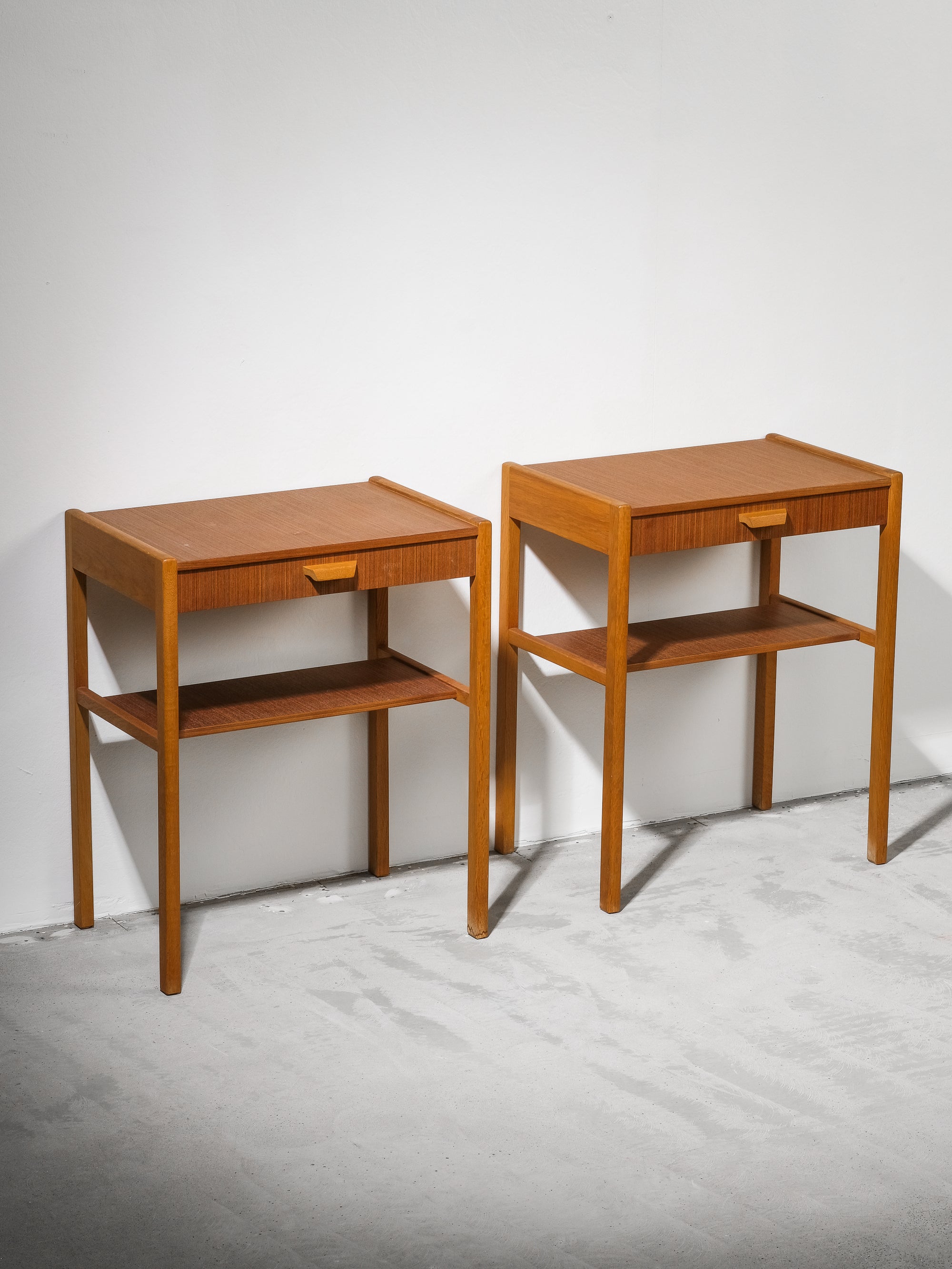 Scandinavian Mid-Century Modern Bedside Tables