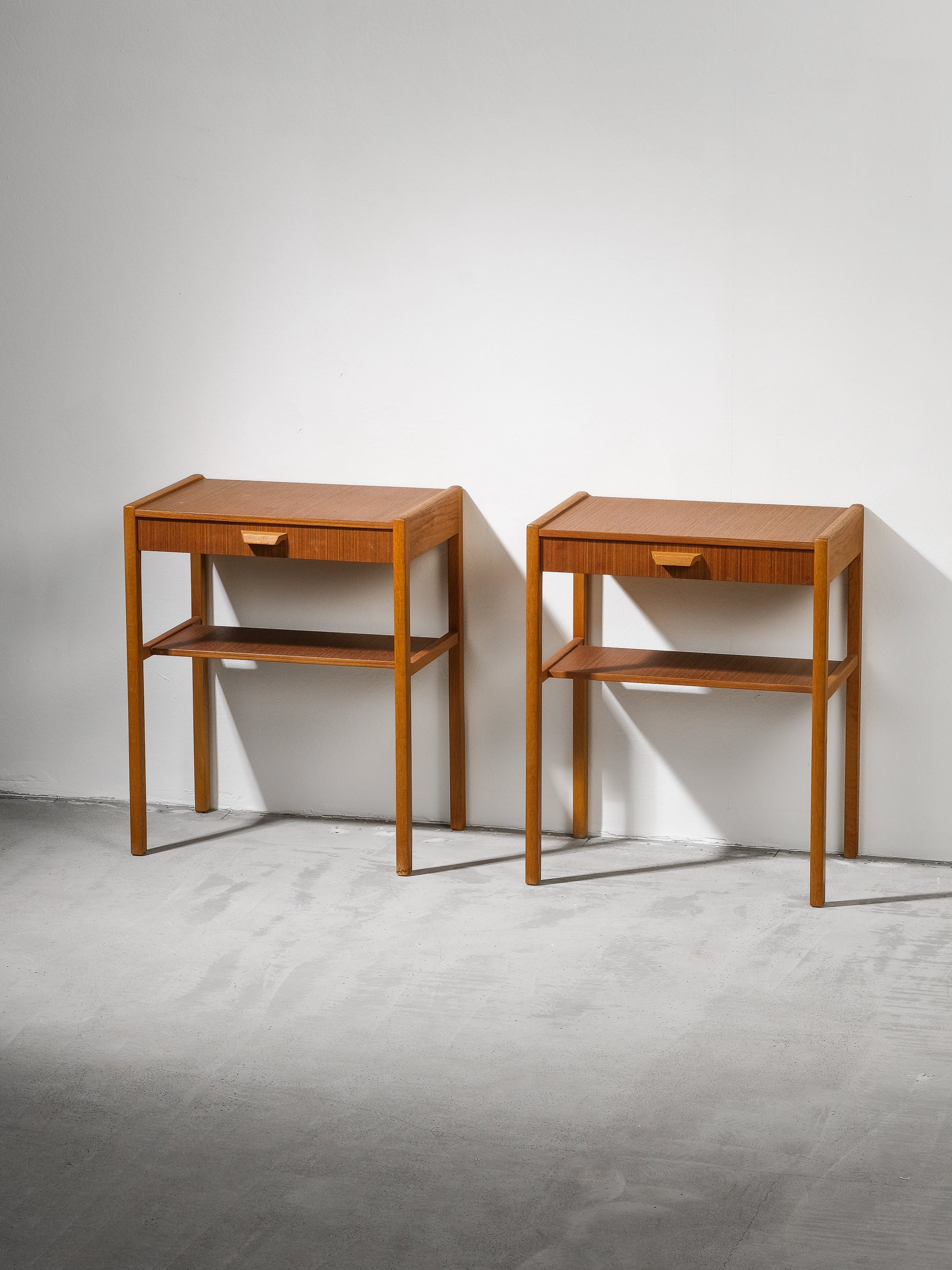 Scandinavian Mid-Century Modern Bedside Tables