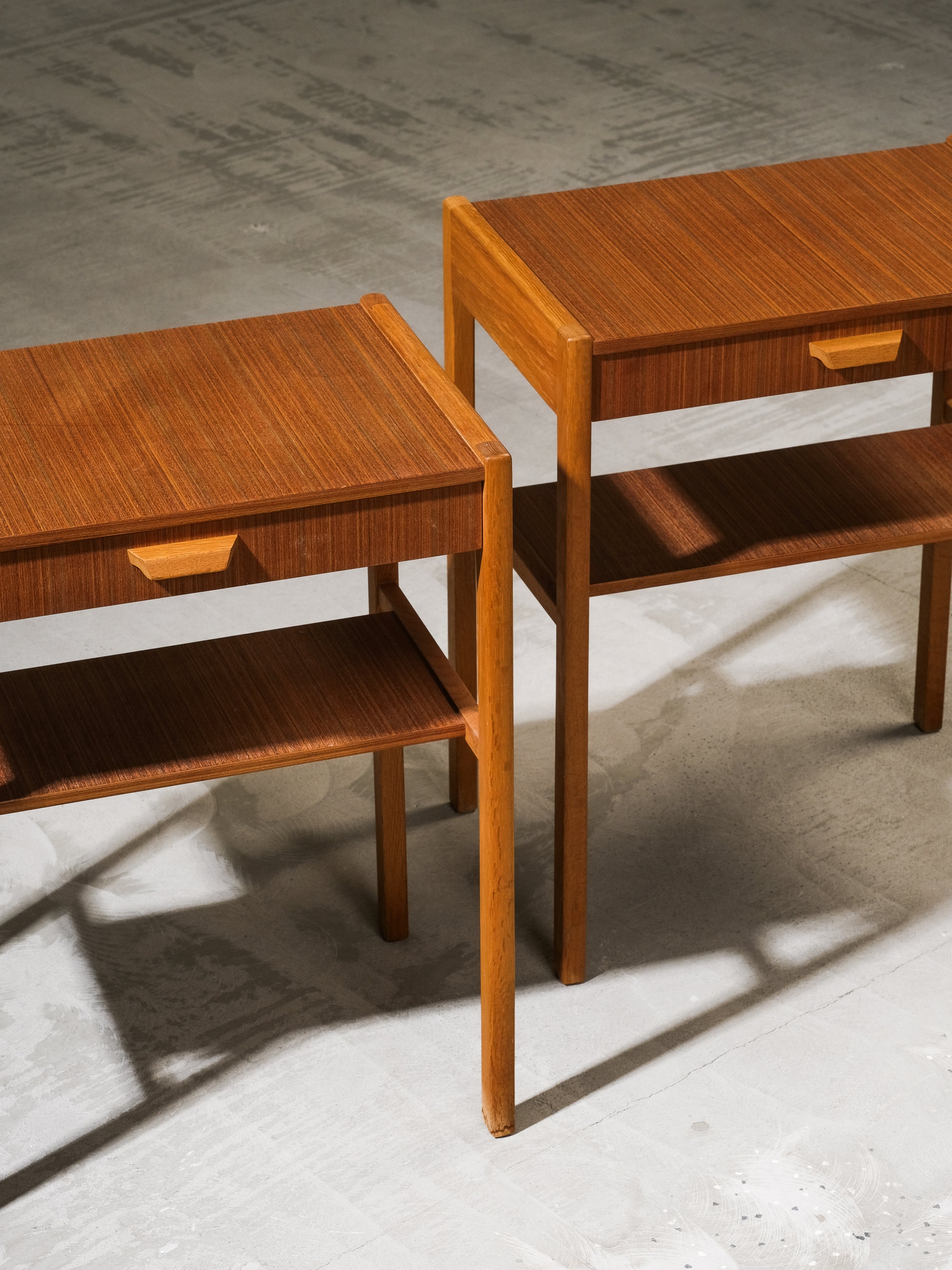 Scandinavian Mid-Century Modern Bedside Tables