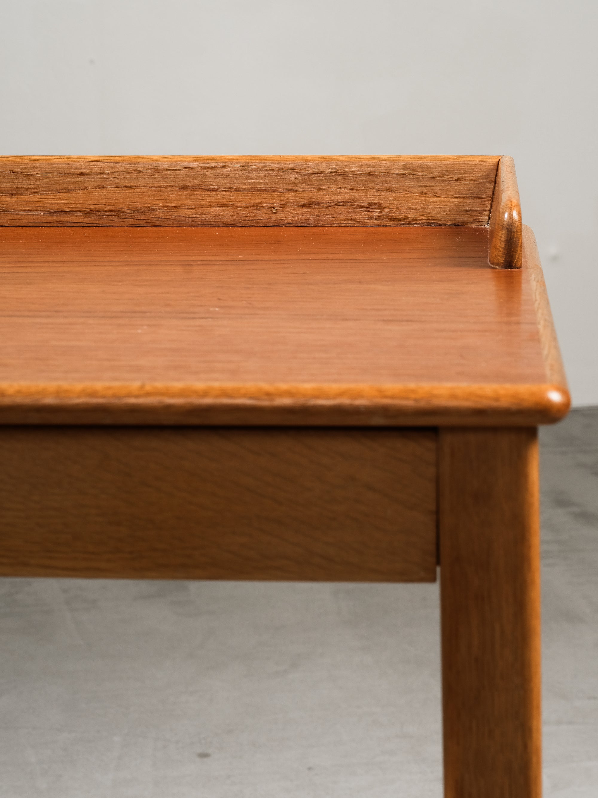Mid-Century Oak and Teak Side Table w/ Drawer by Tingströms, Sweden