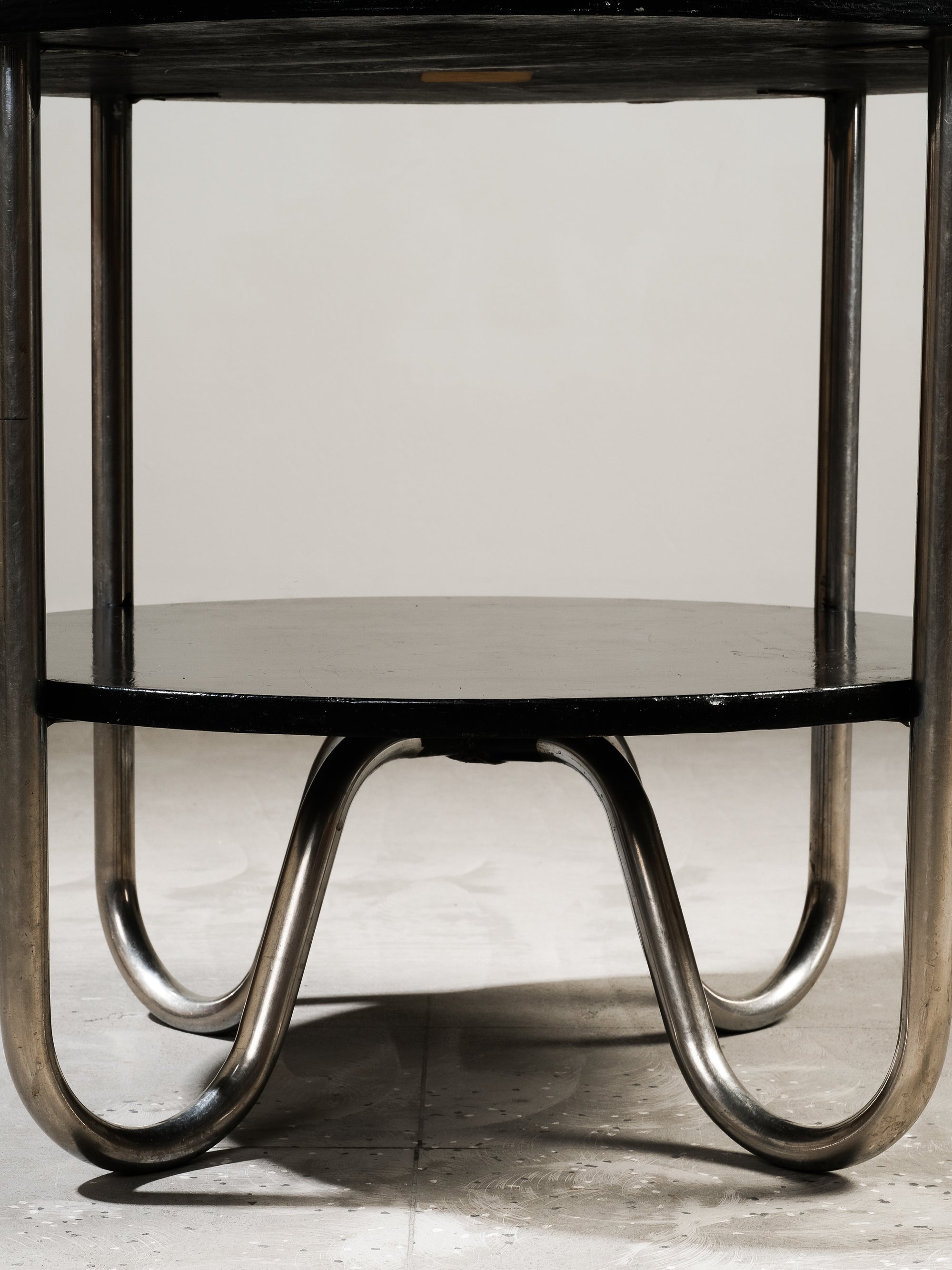 Functionalist/Bauhaus Style Tubular Steel Side Table, 1930s