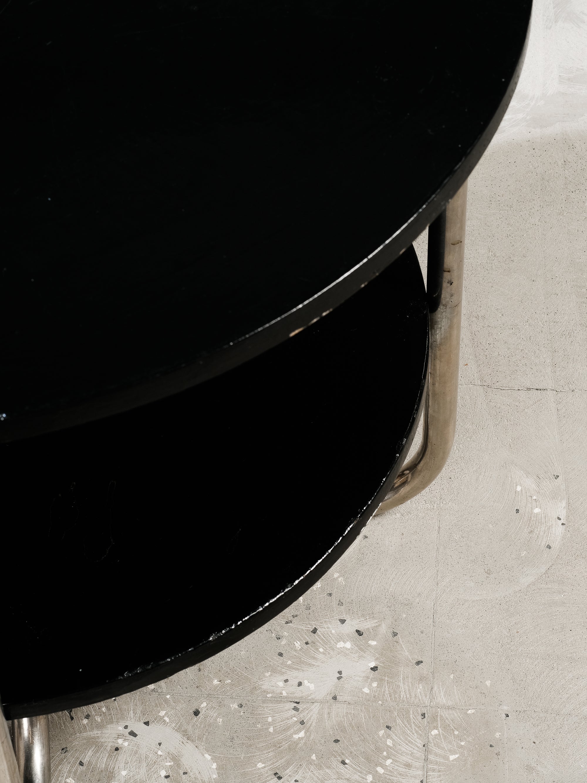 Functionalist/Bauhaus Style Tubular Steel Side Table, 1930s