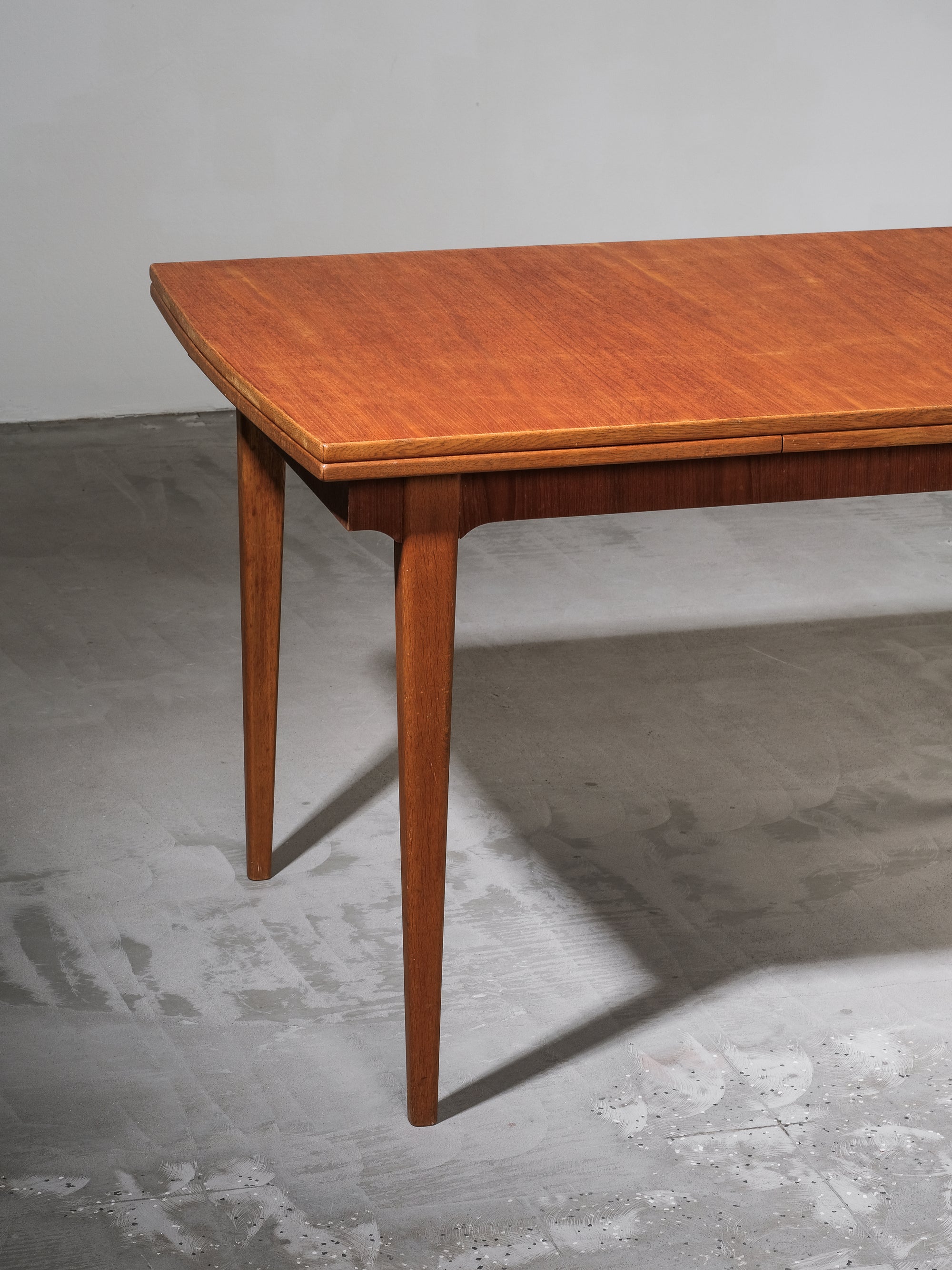 Scandinavian Teak & Oak Extendable Dining Table, 1960s