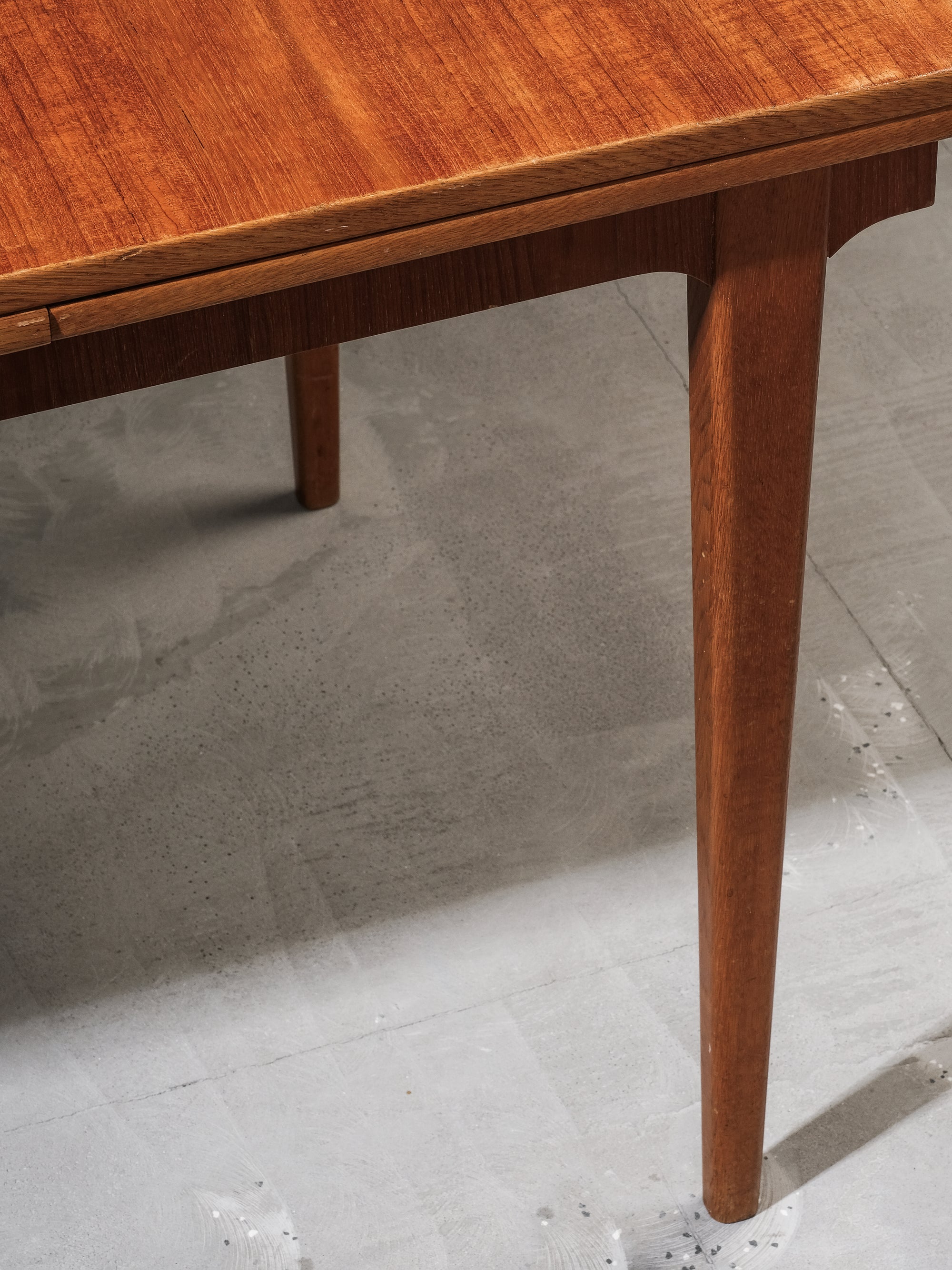 Scandinavian Teak & Oak Extendable Dining Table, 1960s