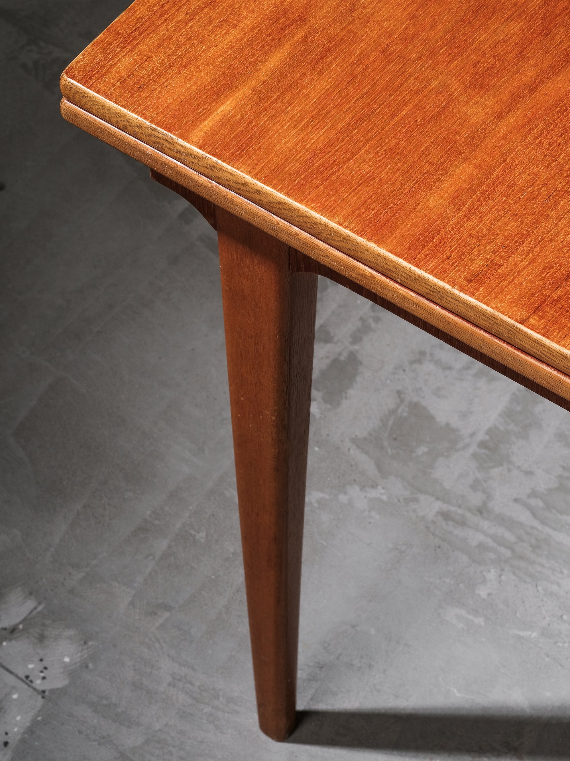 Scandinavian Teak & Oak Extendable Dining Table, 1960s