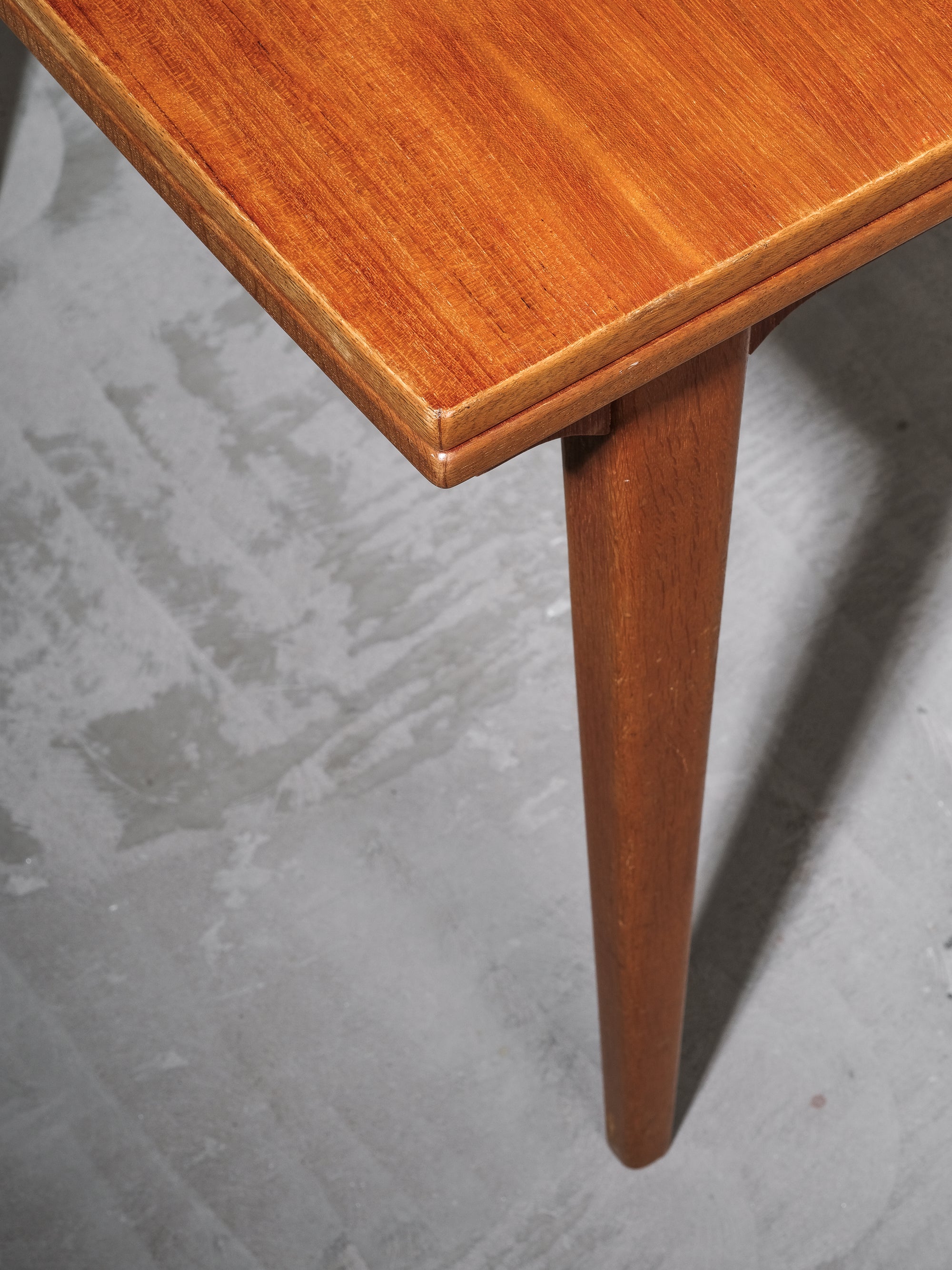 Scandinavian Teak & Oak Extendable Dining Table, 1960s