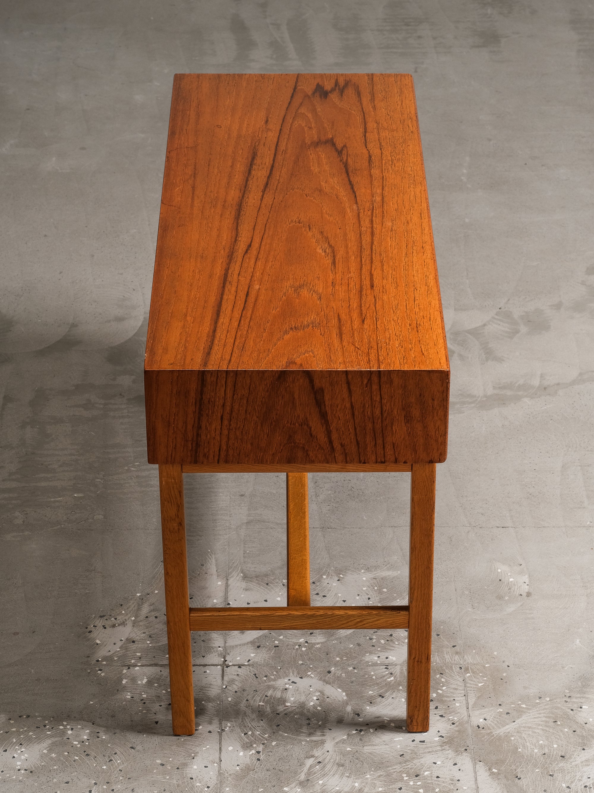 Console Table with Three Drawers in Teak & Oak, Fröseke AB Nybrofabriken, Sweden, 1960s