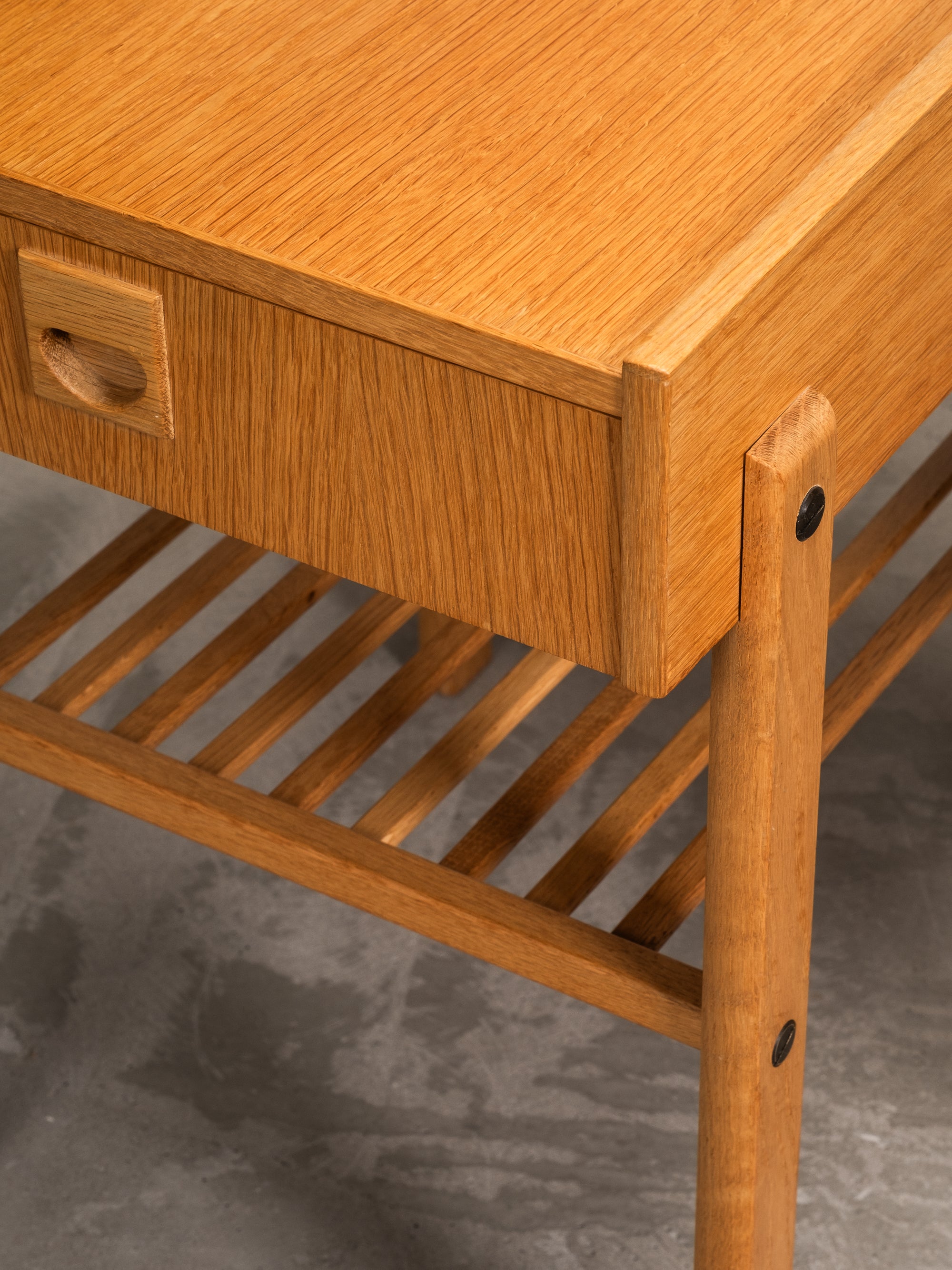 Pair of Scandinavian Oak Bedside Tables, 1960s