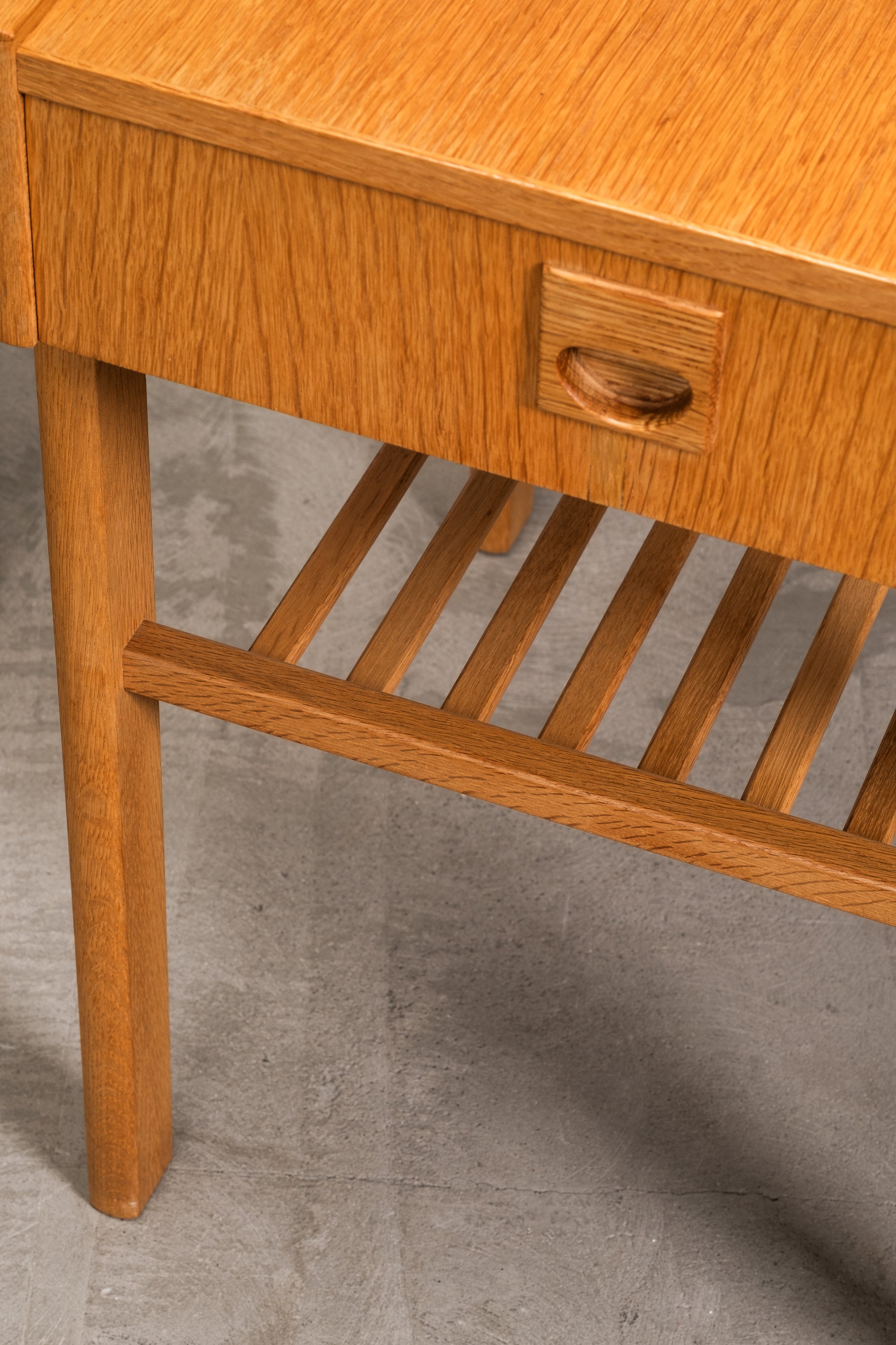 Pair of Scandinavian Oak Bedside Tables, 1960s