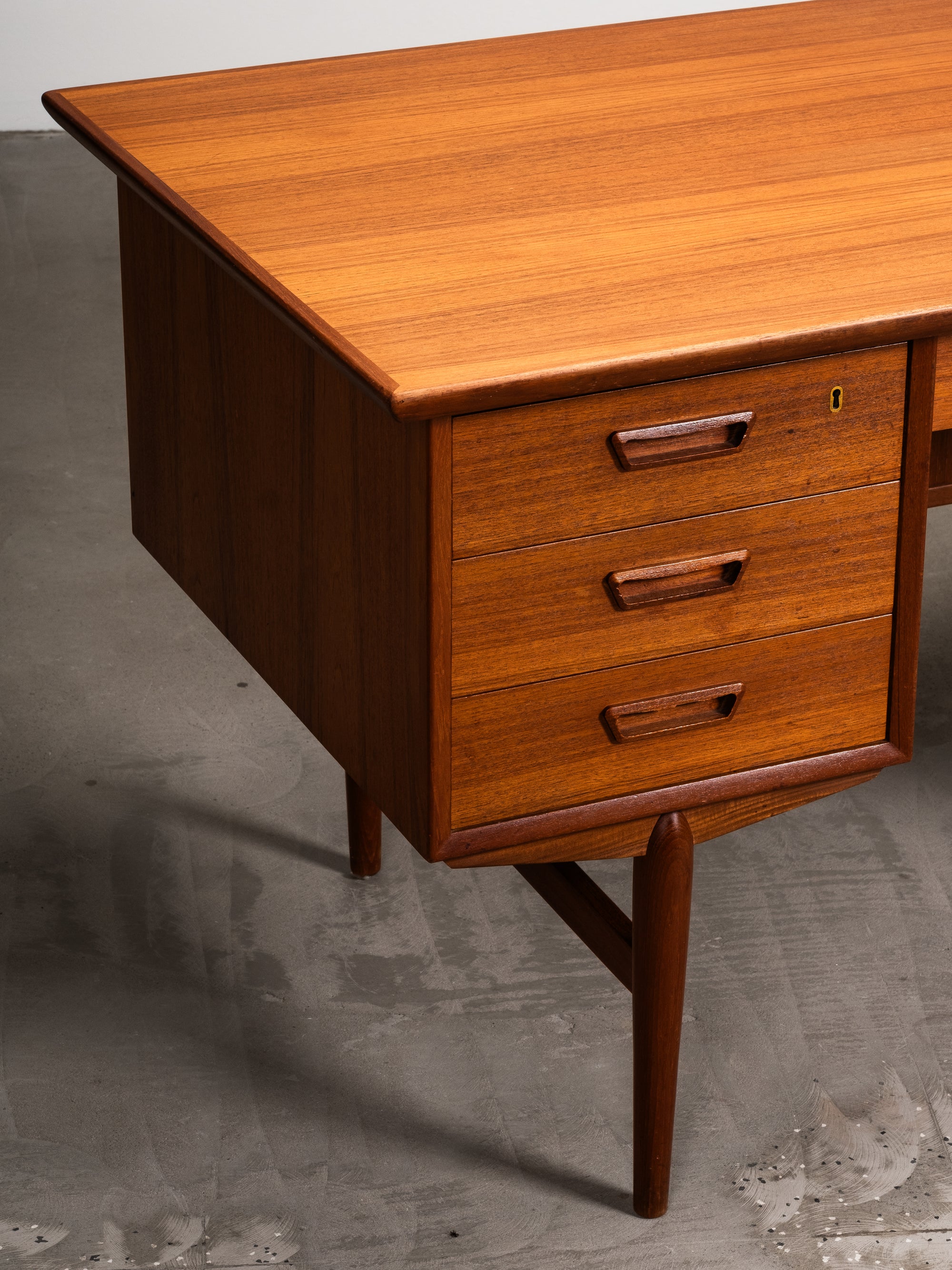 Double-Sided Teak Desk, Denmark, 1960s