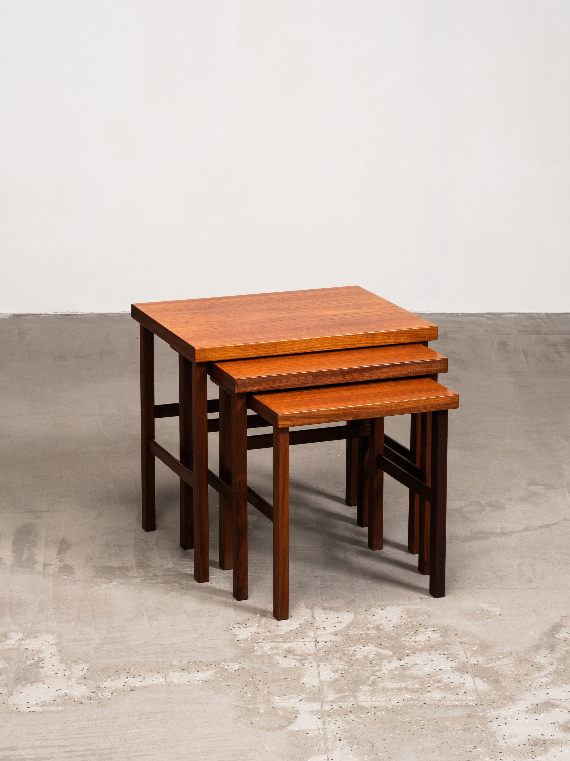 ‘Triplex’ Nesting Tables by Olof Ottelin for Oy Stockmann Ab / Keravan Puusepäntehdas, Finland, 1950s