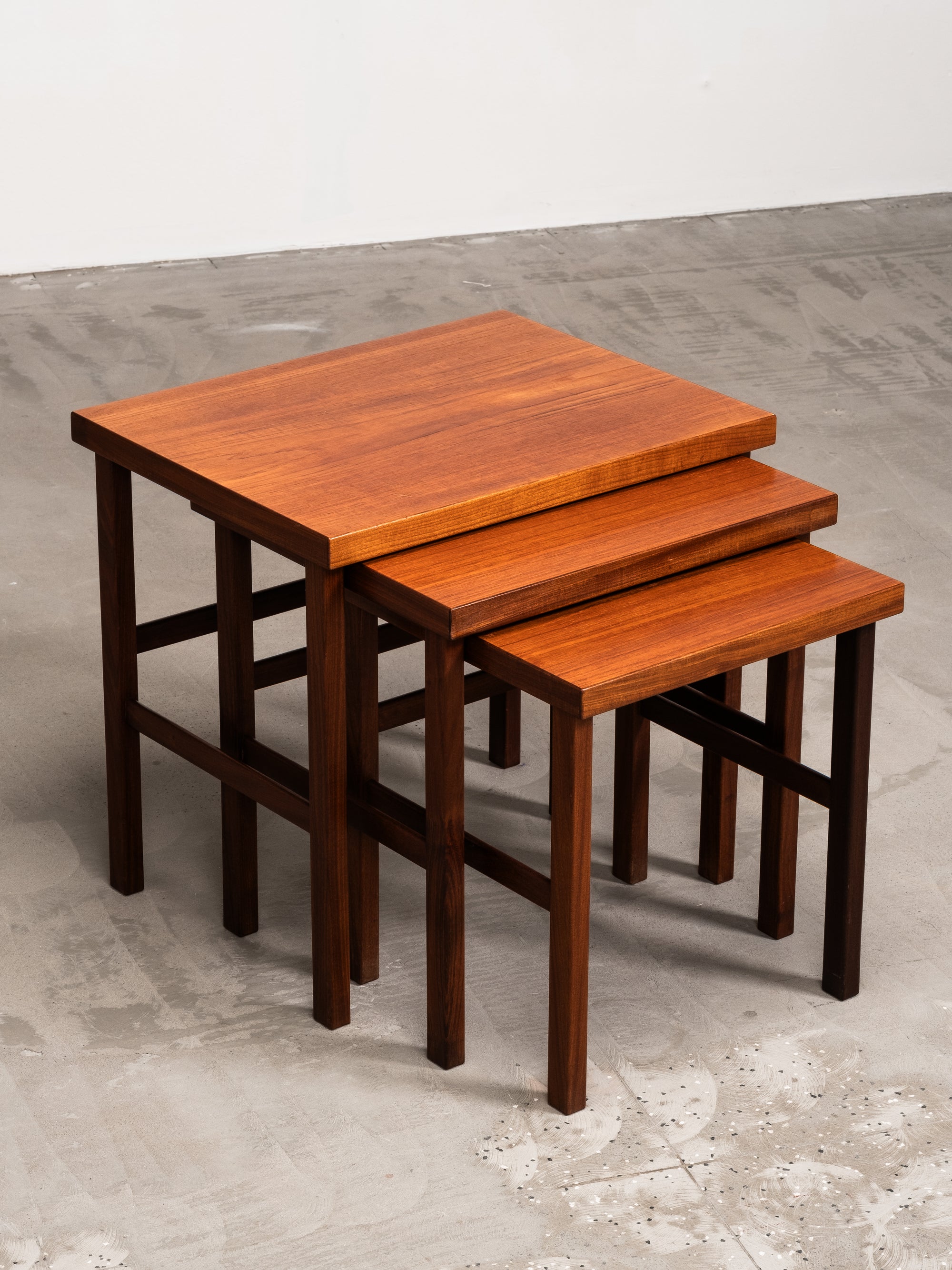 ‘Triplex’ Nesting Tables by Olof Ottelin for Oy Stockmann Ab / Keravan Puusepäntehdas, Finland, 1950s