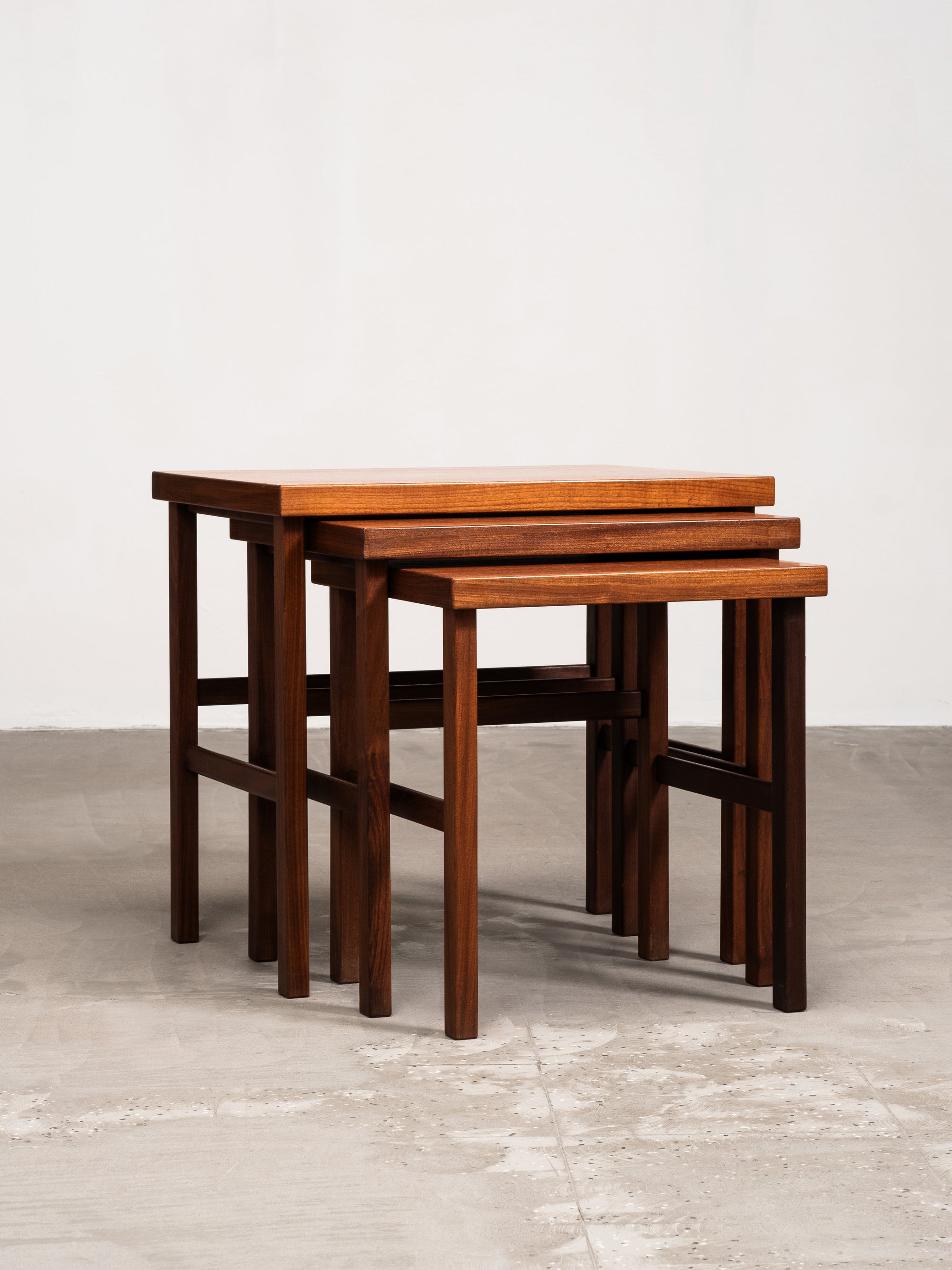 ‘Triplex’ Nesting Tables by Olof Ottelin for Oy Stockmann Ab / Keravan Puusepäntehdas, Finland, 1950s