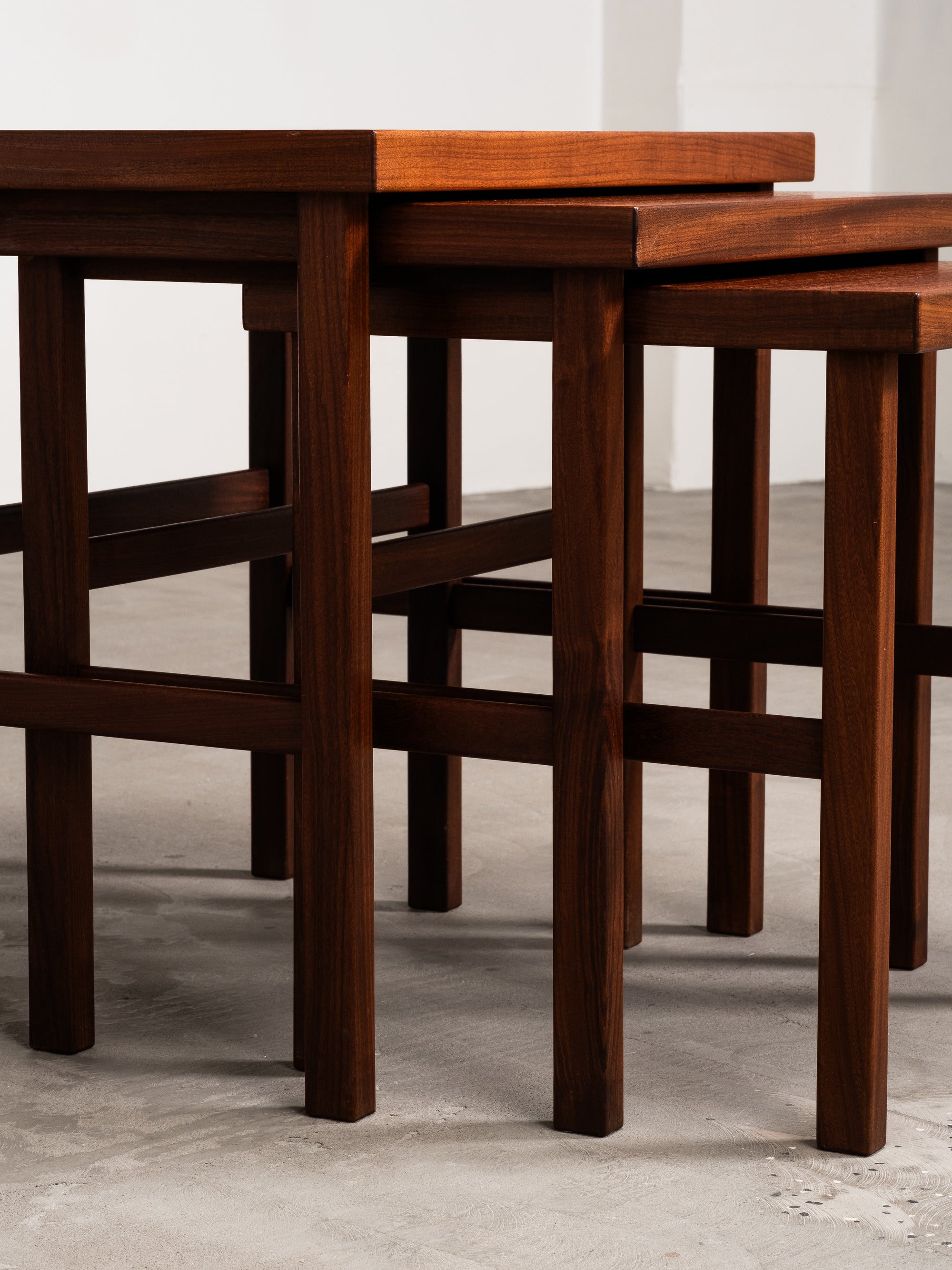 ‘Triplex’ Nesting Tables by Olof Ottelin for Oy Stockmann Ab / Keravan Puusepäntehdas, Finland, 1950s
