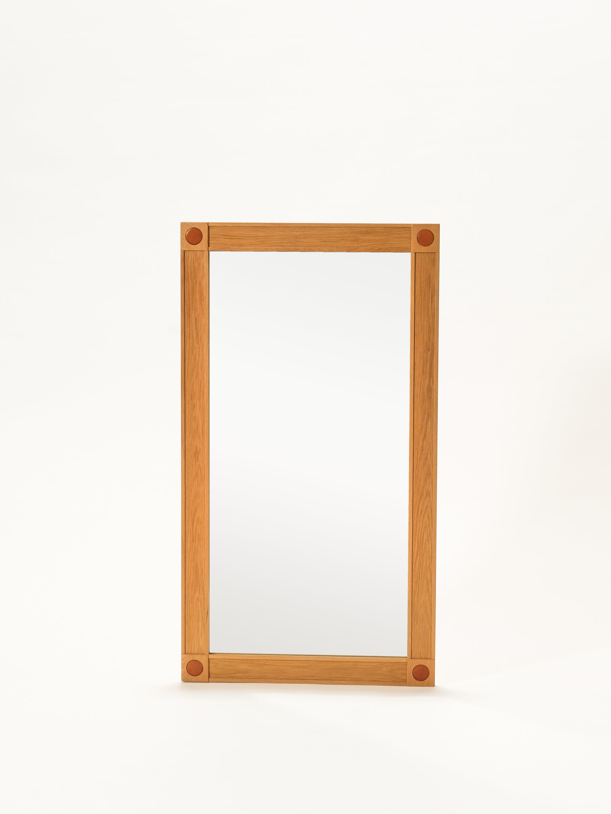 Oak Framed Mirror Model "Diplomat", Fröseke, AB Nybrofabriken, 1950s