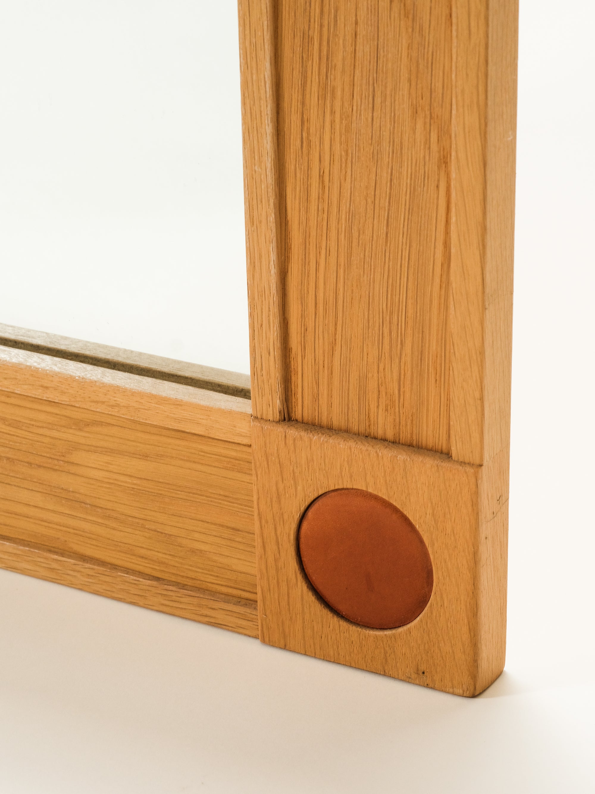 Oak Framed Mirror Model "Diplomat", Fröseke, AB Nybrofabriken, 1950s