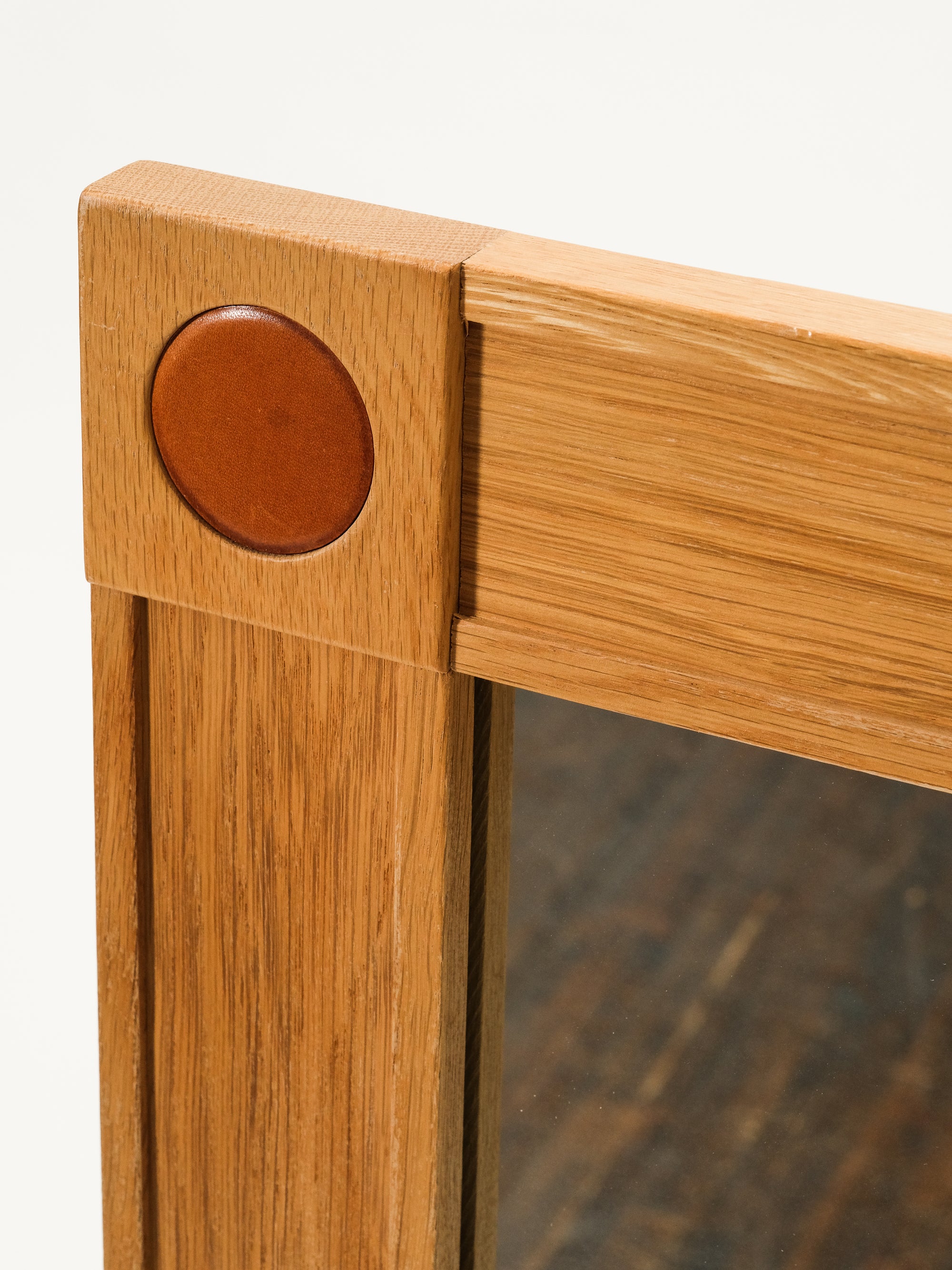Oak Framed Mirror Model "Diplomat", Fröseke, AB Nybrofabriken, 1950s