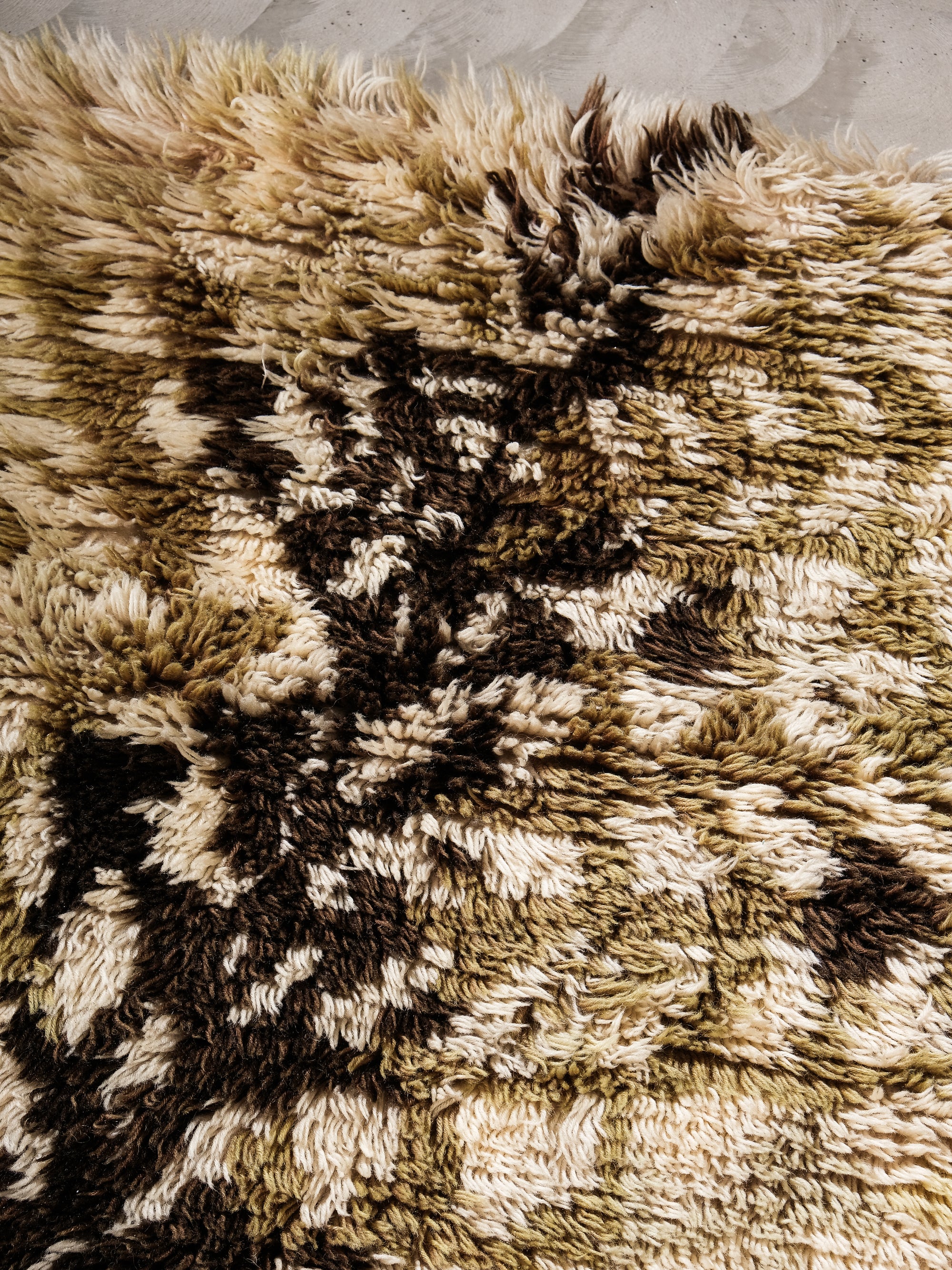 "Sananjalkametsä" Rya Wool Rug, Designed by Kirsti Ilvessalo