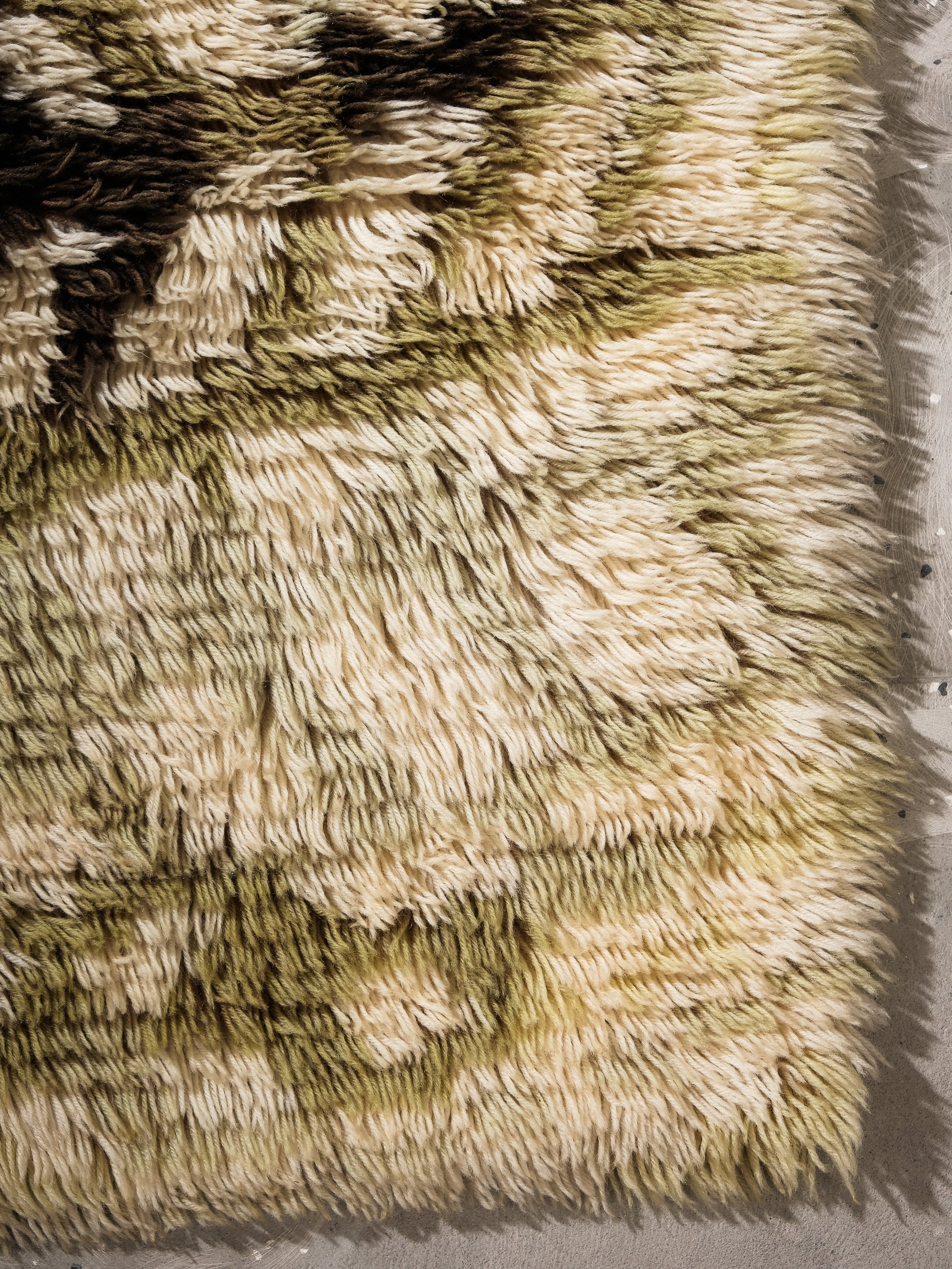 "Sananjalkametsä" Rya Wool Rug, Designed by Kirsti Ilvessalo