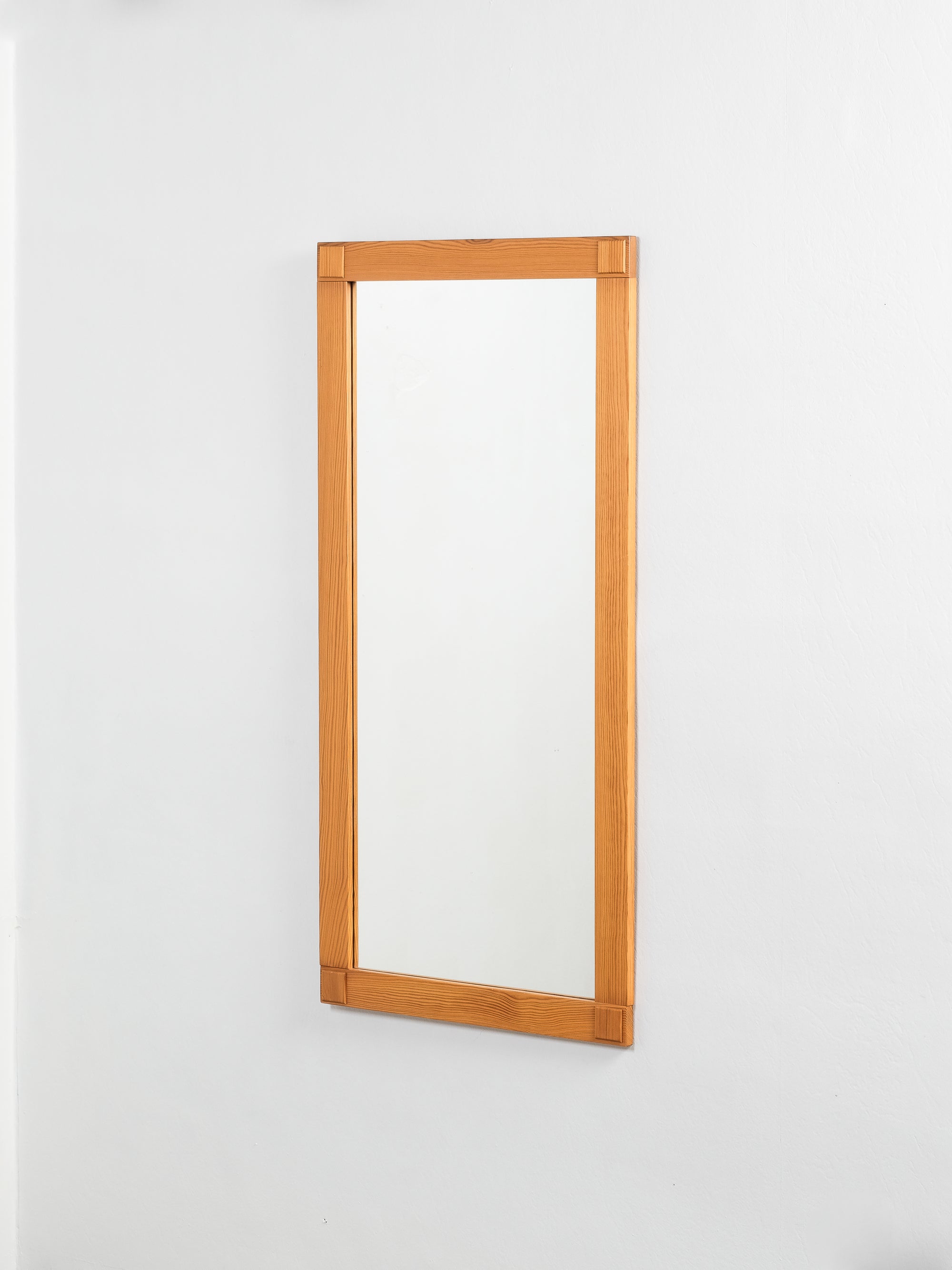 Pine Framed Mirror, Sweden, 1970s