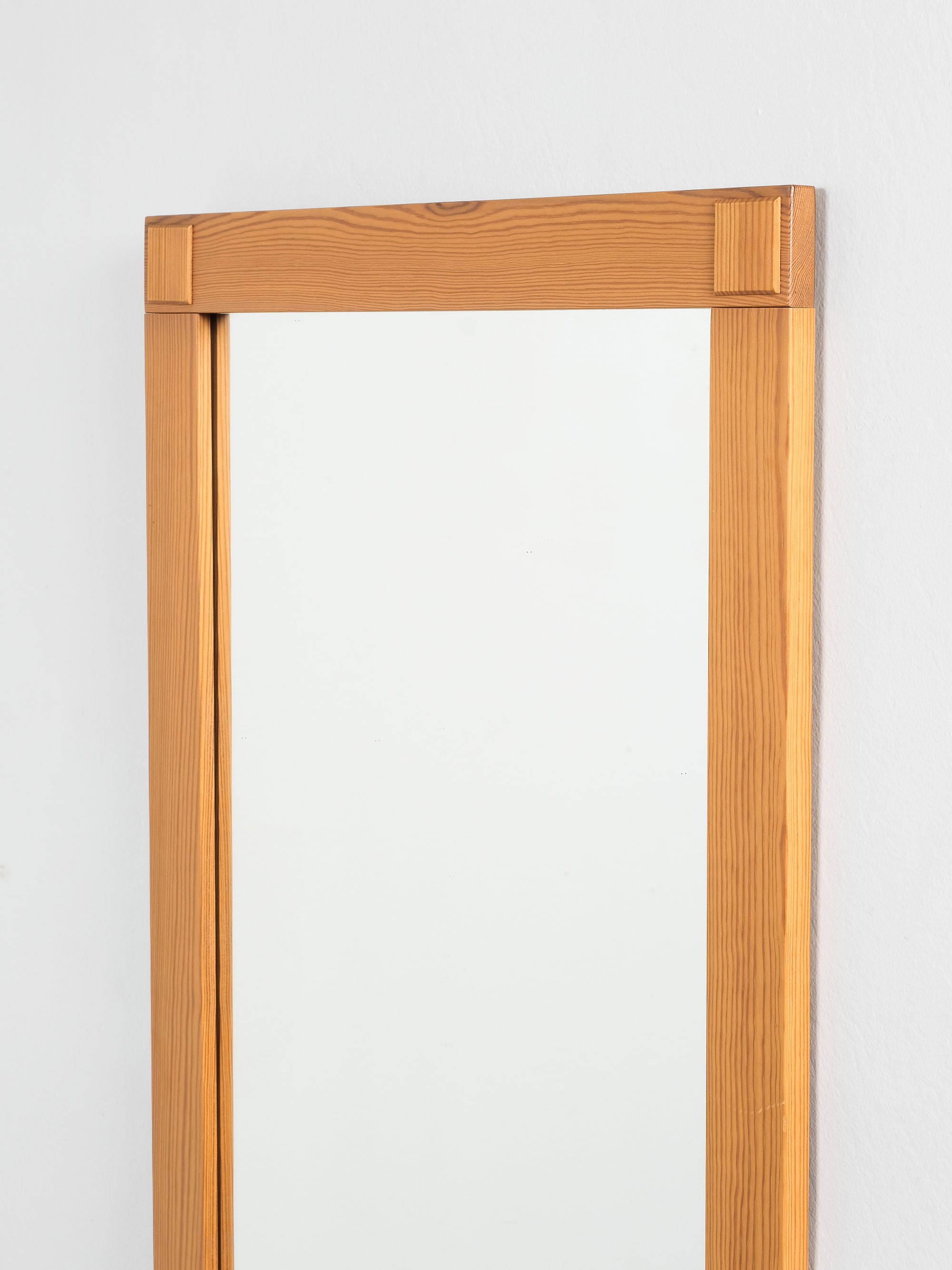 Pine Framed Mirror, Sweden, 1970s