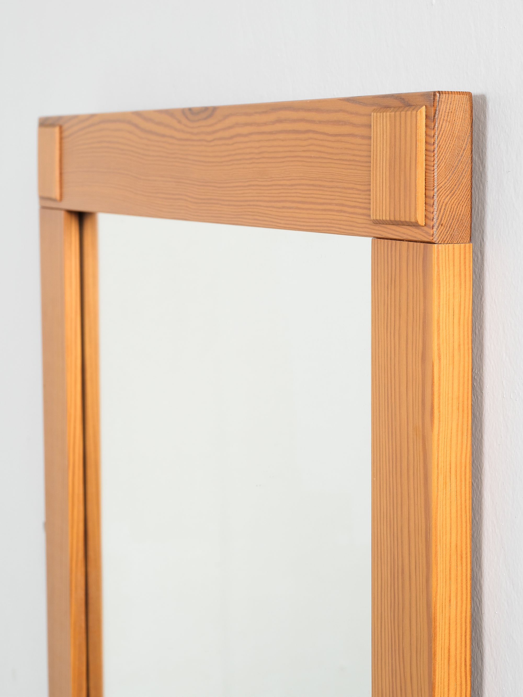 Pine Framed Mirror, Sweden, 1970s
