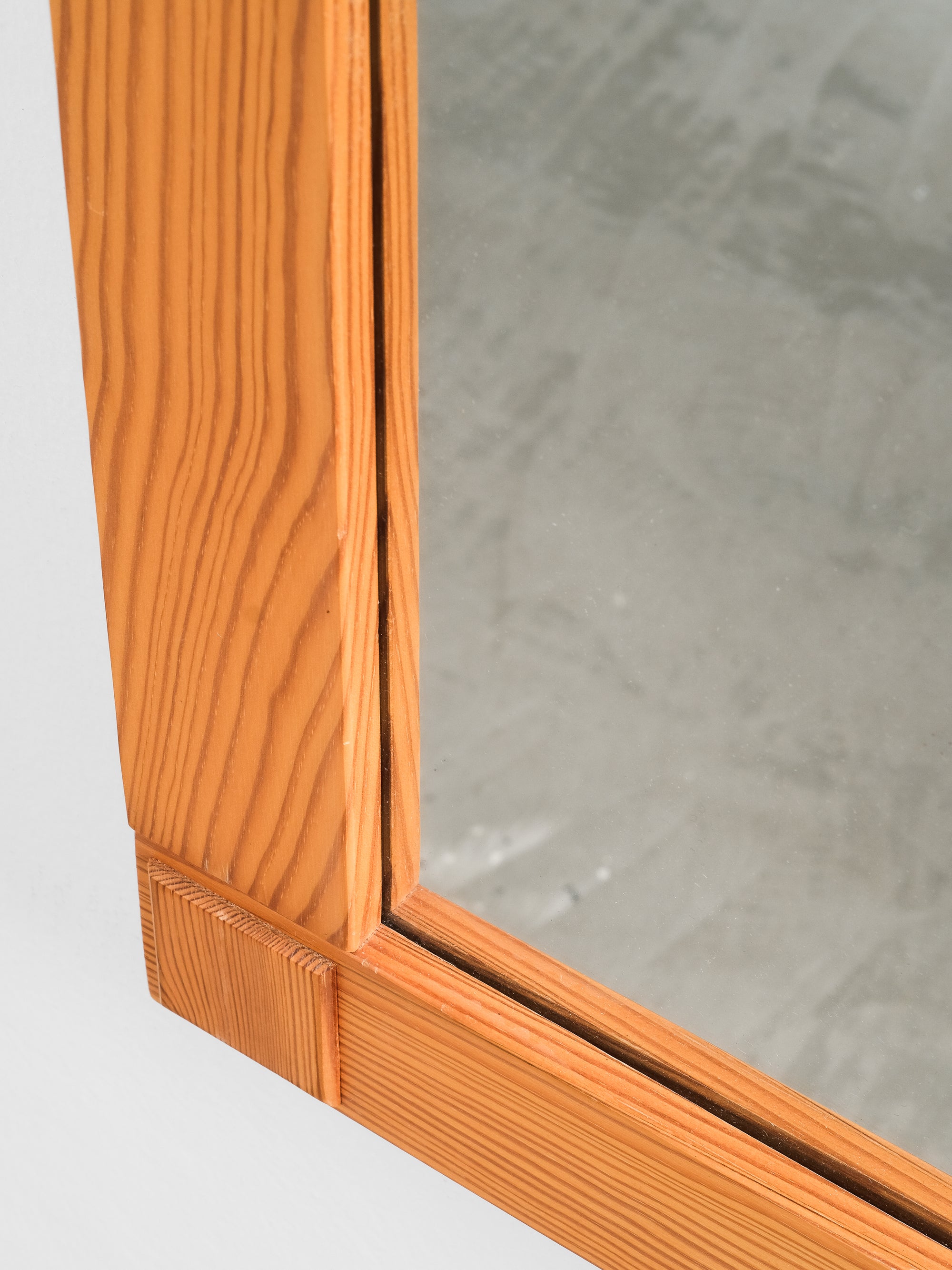 Pine Framed Mirror, Sweden, 1970s