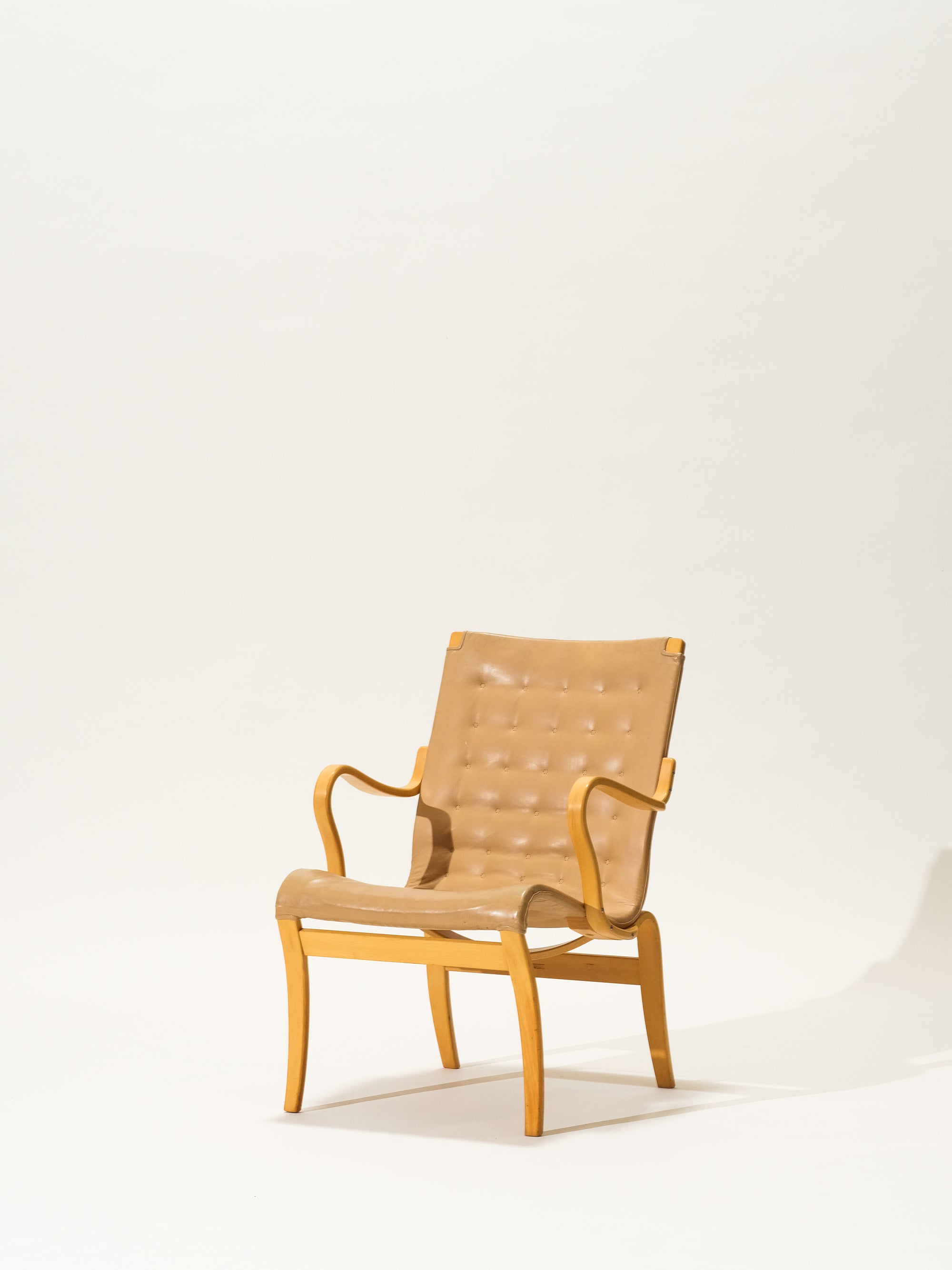 'Mina' Lounge Chair by Bruno Mathsson, Sweden, 1950s