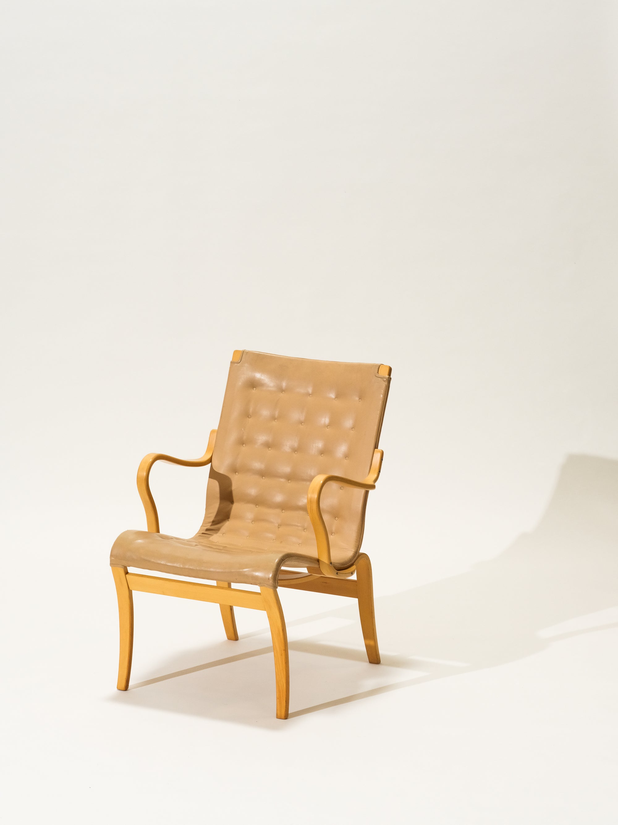 'Mina' Lounge Chair by Bruno Mathsson, Sweden, 1950s