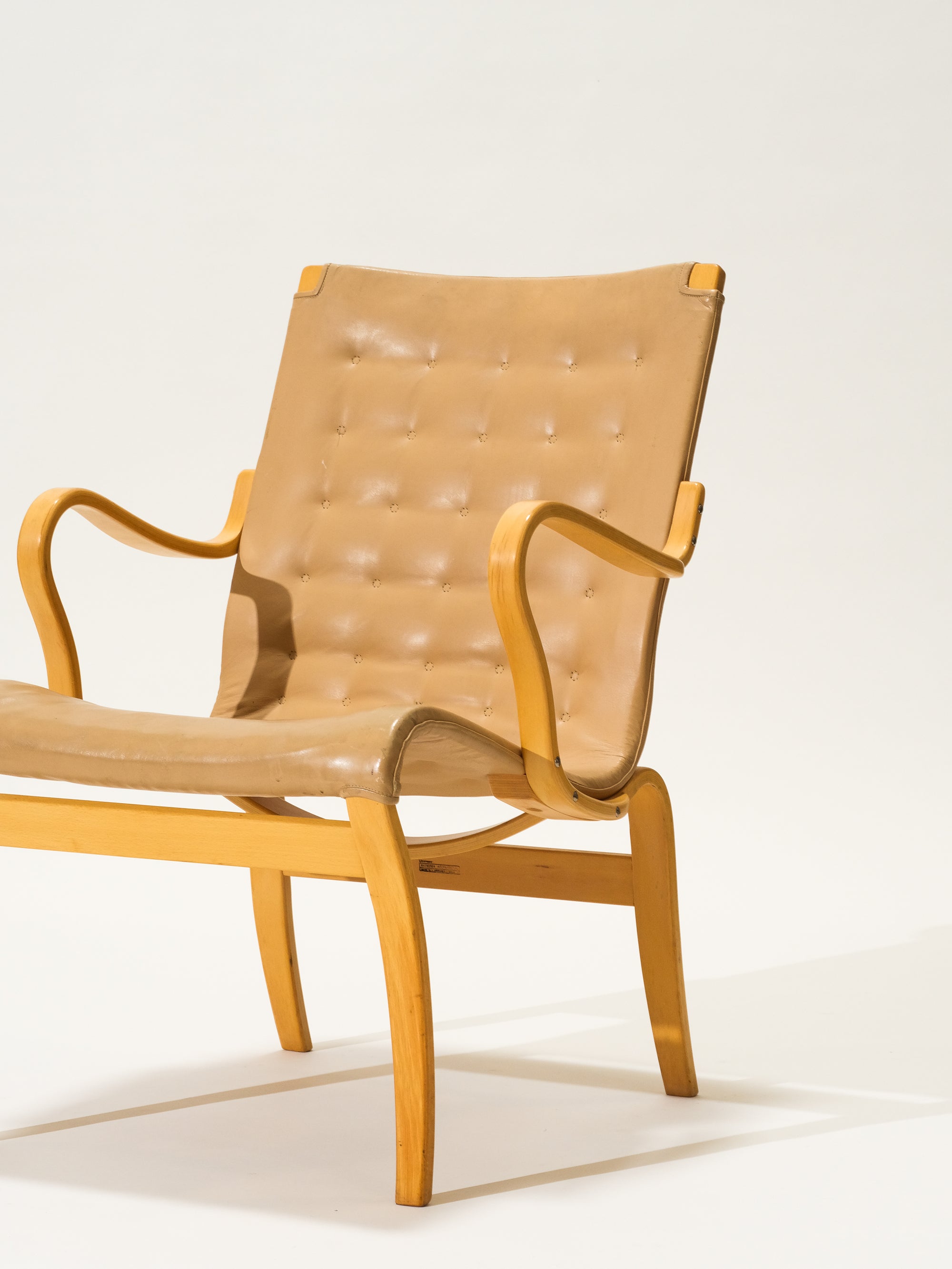 'Mina' Lounge Chair by Bruno Mathsson, Sweden, 1950s
