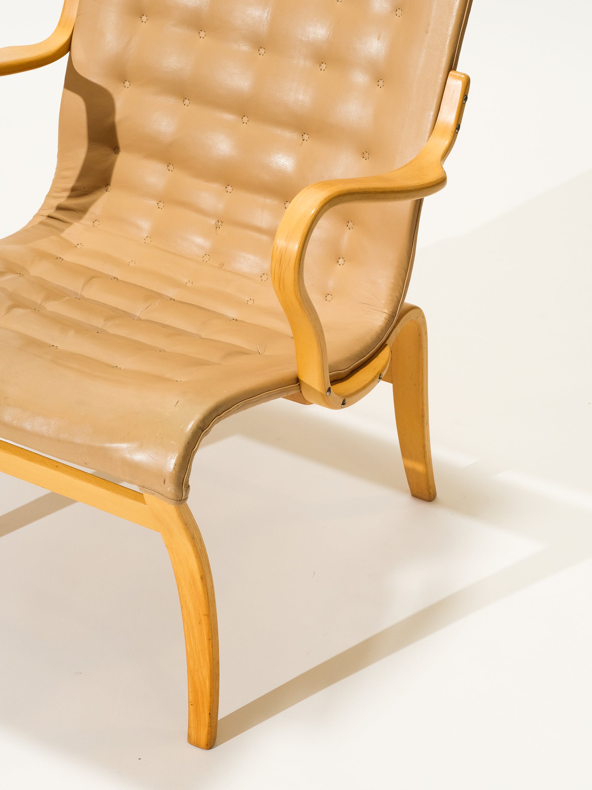 'Mina' Lounge Chair by Bruno Mathsson, Sweden, 1950s