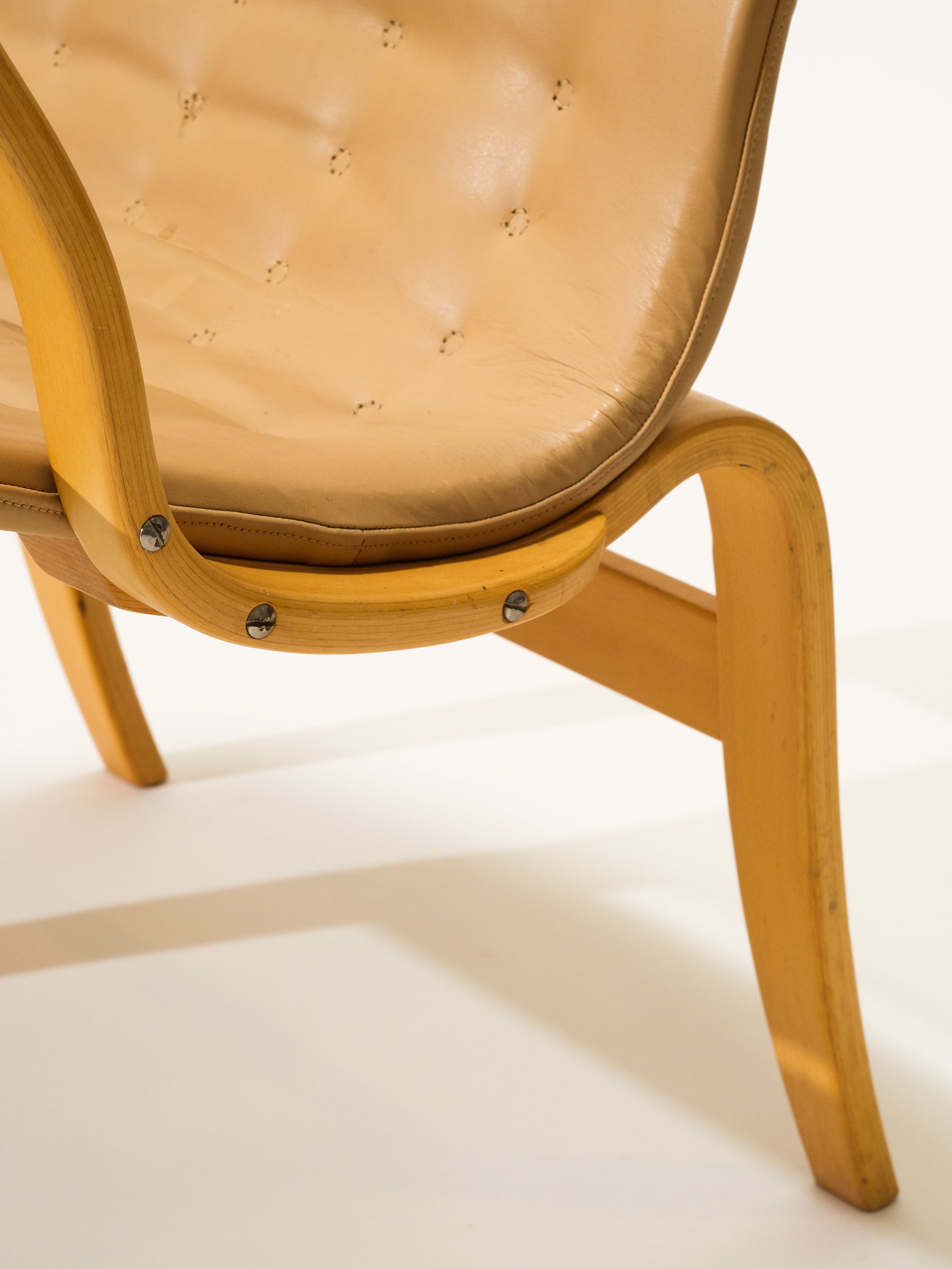 'Mina' Lounge Chair by Bruno Mathsson, Sweden, 1950s