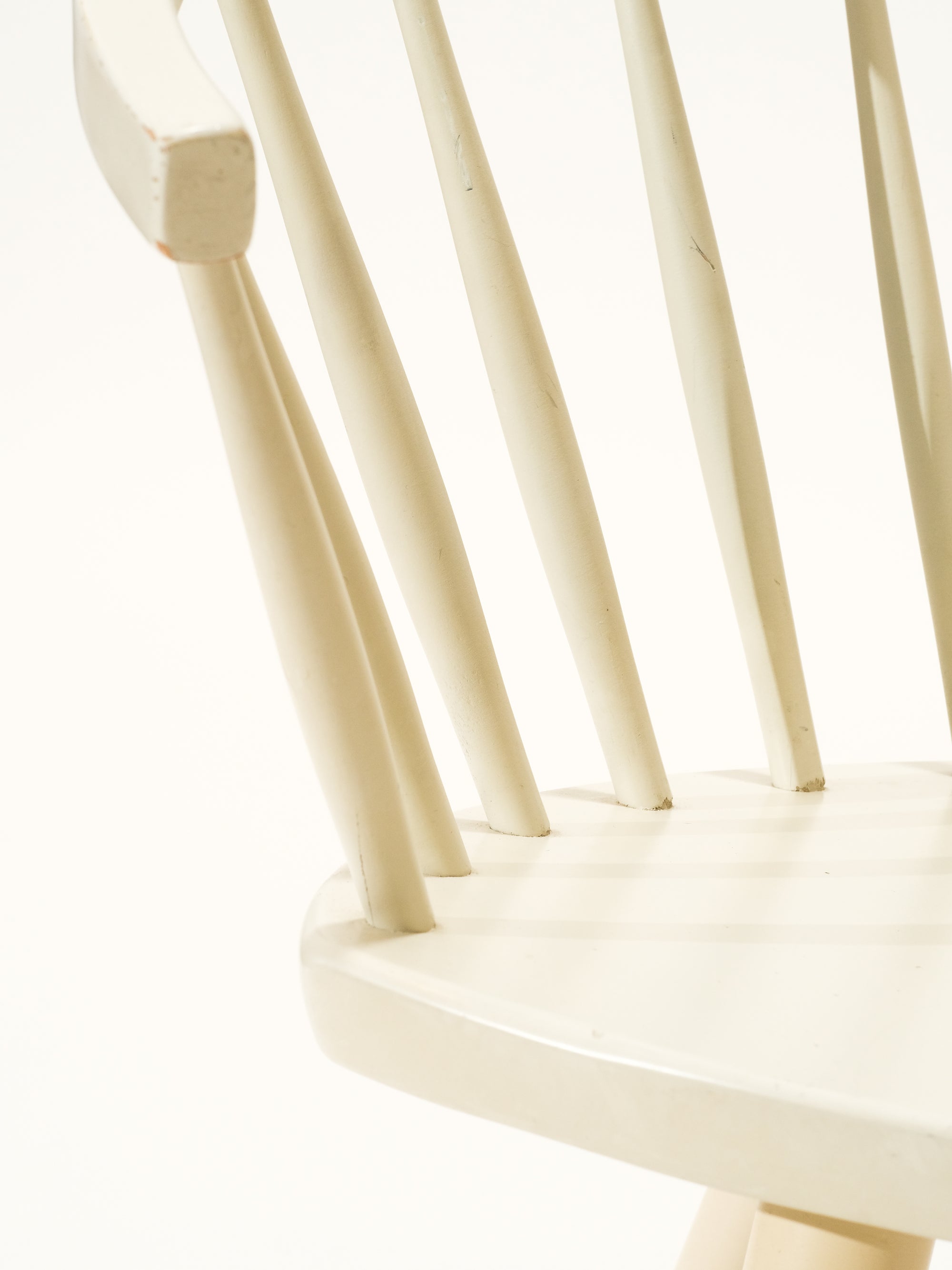 White 'Arka' Chair by Yngve Ekström for Stolab, 1950s