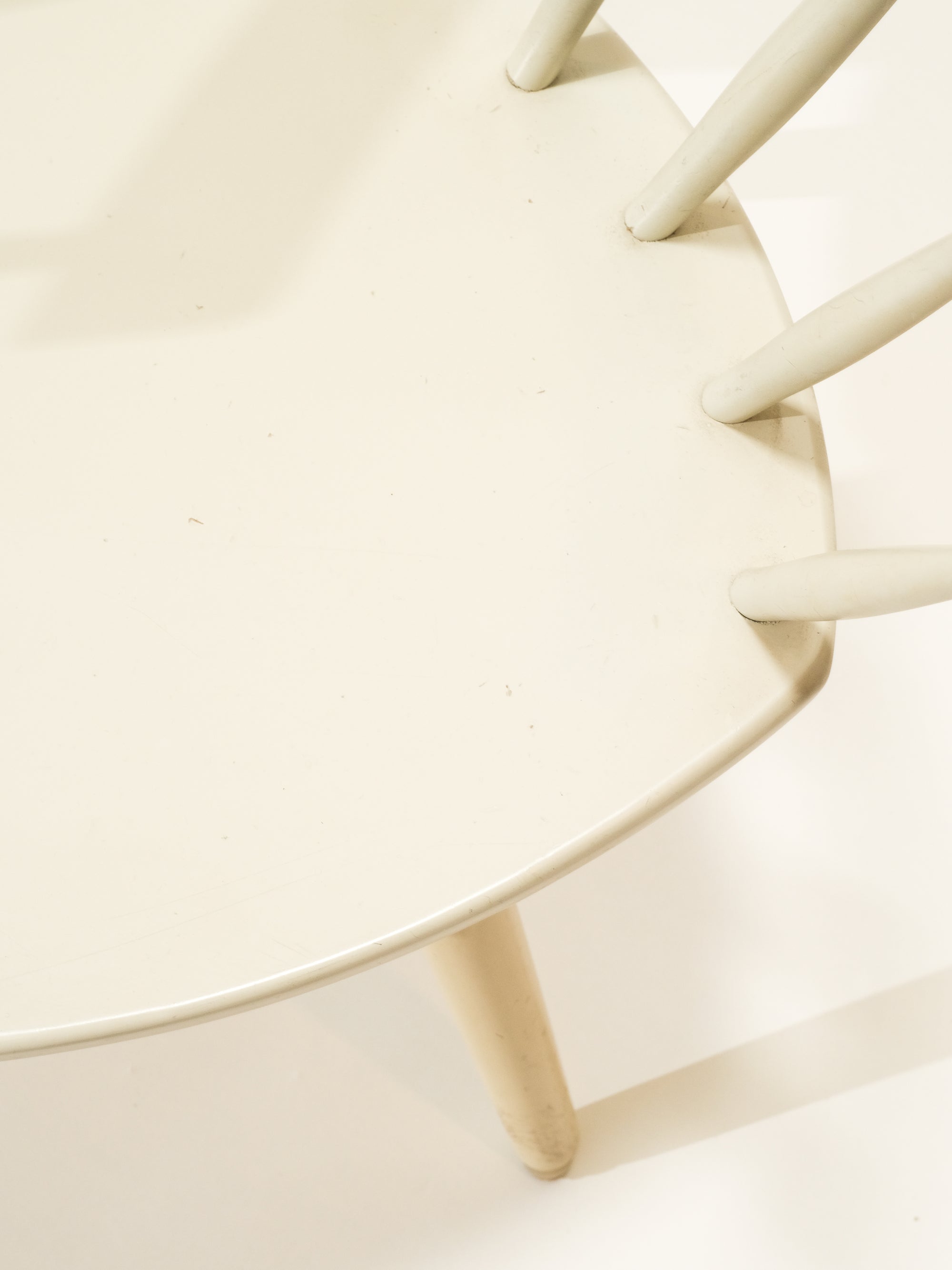 White 'Arka' Chair by Yngve Ekström for Stolab, 1950s