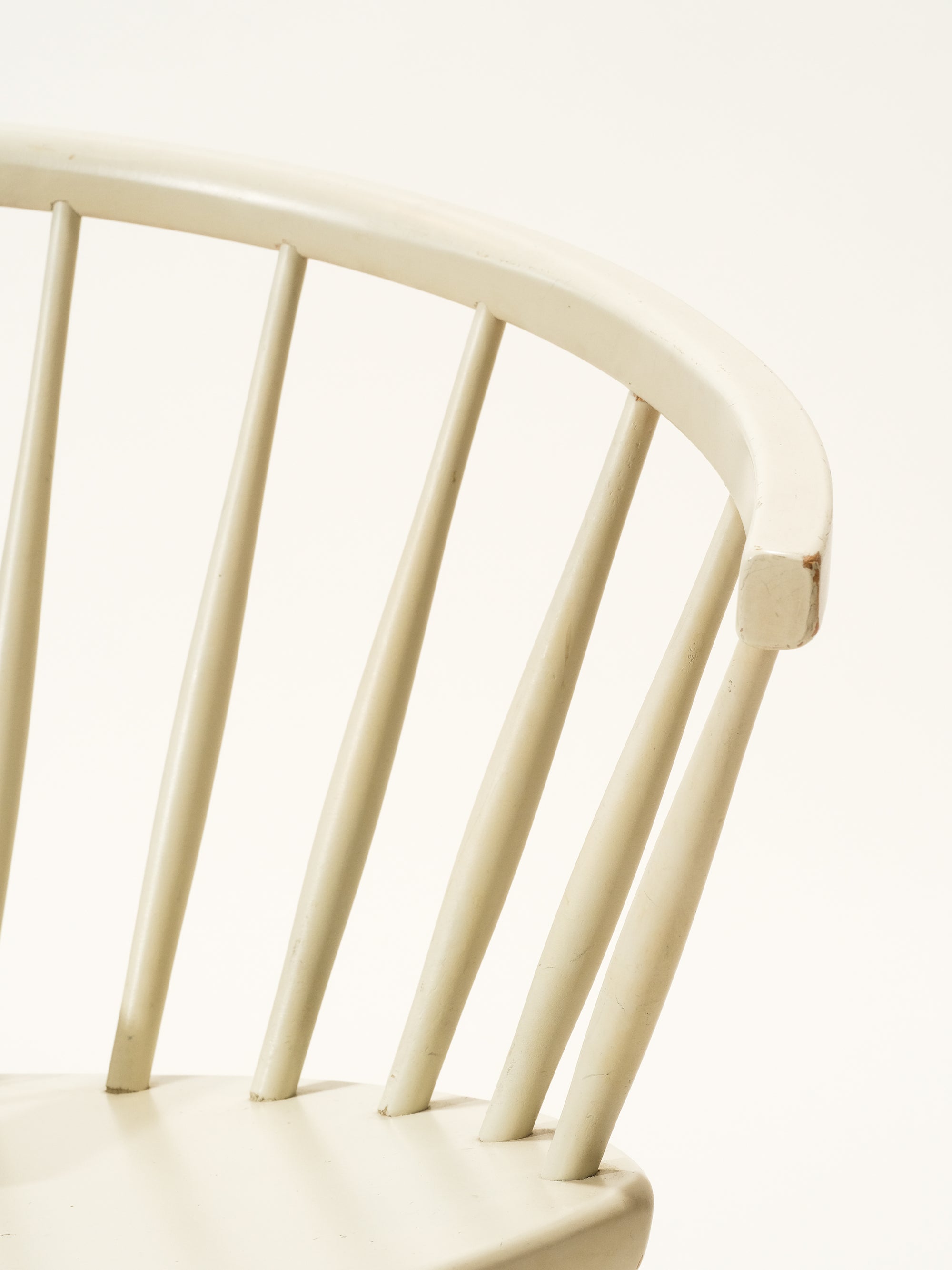 White 'Arka' Chair by Yngve Ekström for Stolab, 1950s