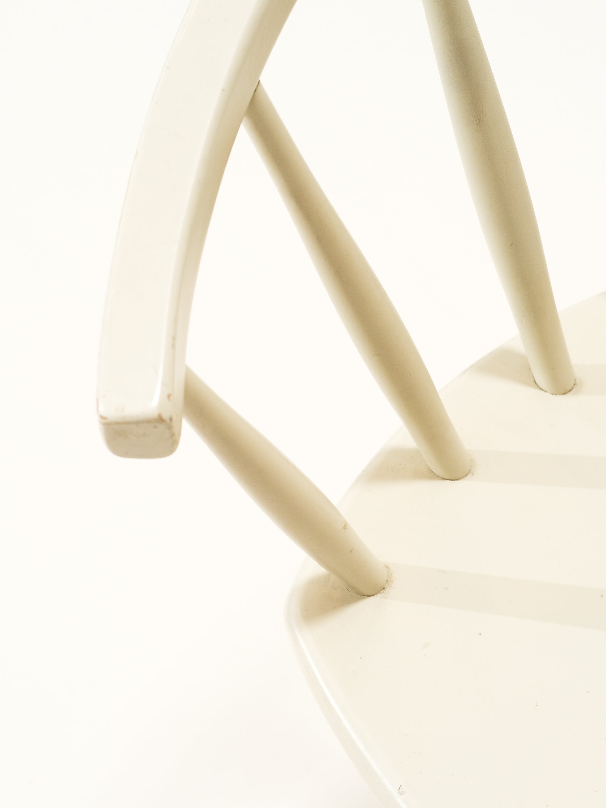 White 'Arka' Chair by Yngve Ekström for Stolab, 1950s