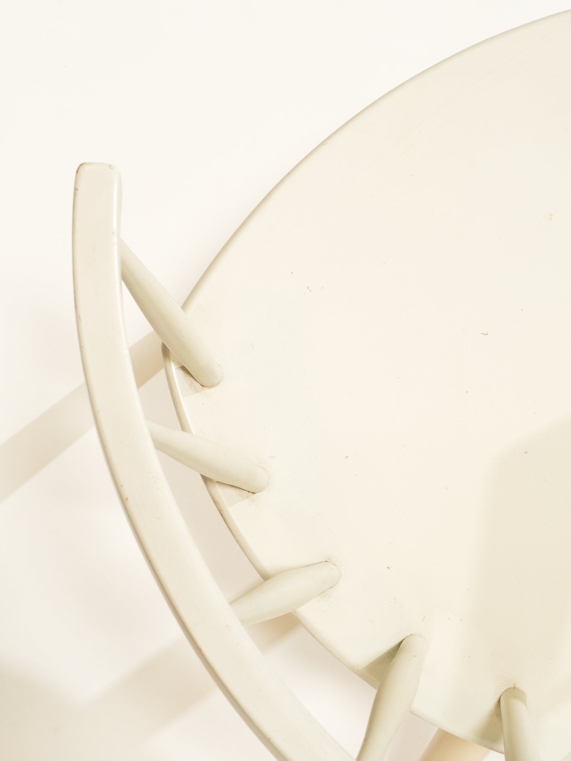 White 'Arka' Chair by Yngve Ekström for Stolab, 1950s