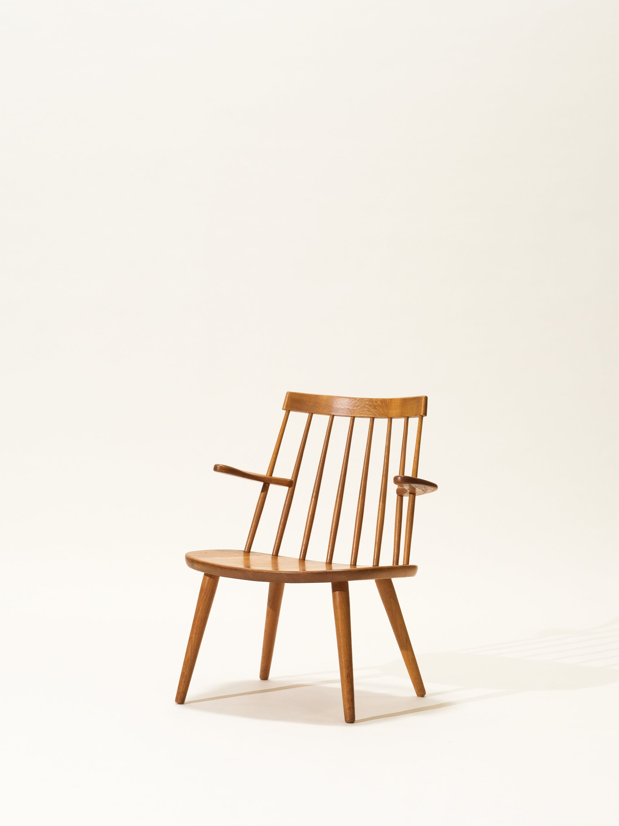 "Sibbo" Oak Armchair by Yngve Ekström for Stolab, Sweden, 1950s