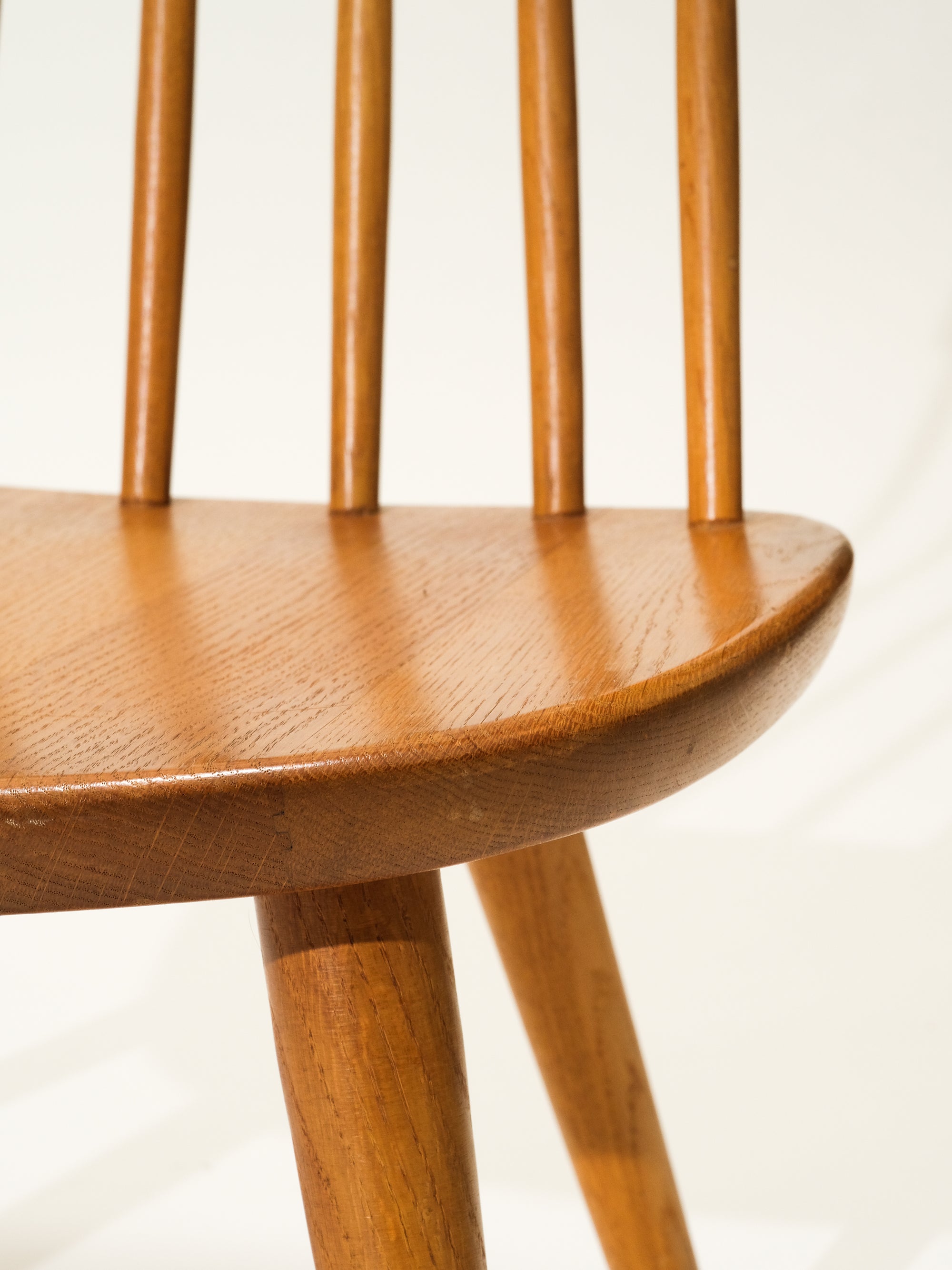 "Sibbo" Oak Armchair by Yngve Ekström for Stolab, Sweden, 1950s