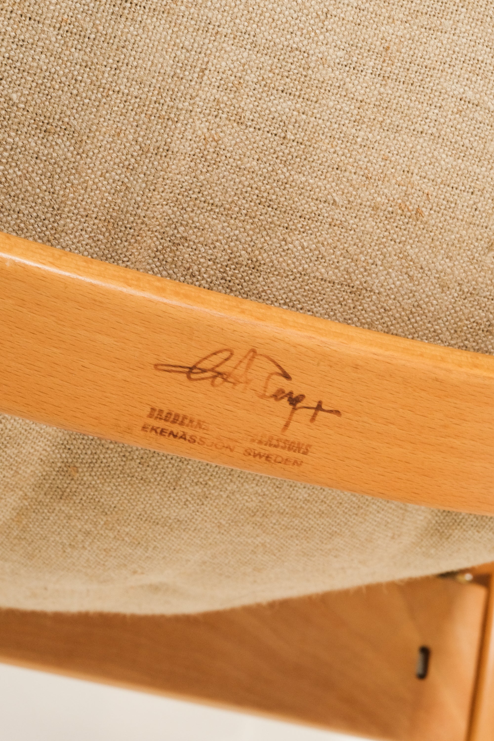 Cognac Leather Armchair by Gustav Axel Berg for Bröderna Anderssons