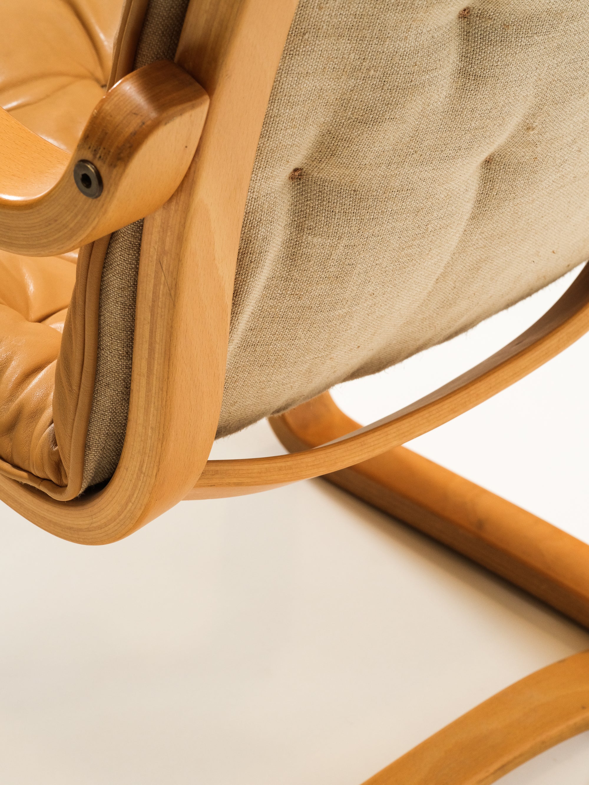 Cognac Leather Armchair by Gustav Axel Berg for Bröderna Anderssons