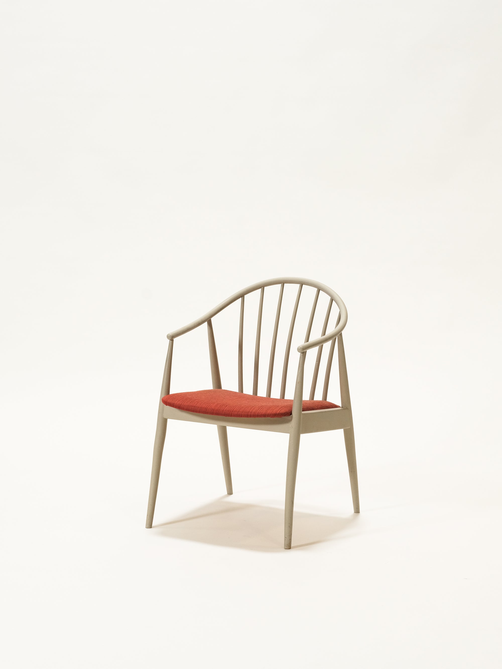 Scandinavian Spindle Back Armchair, 1950s