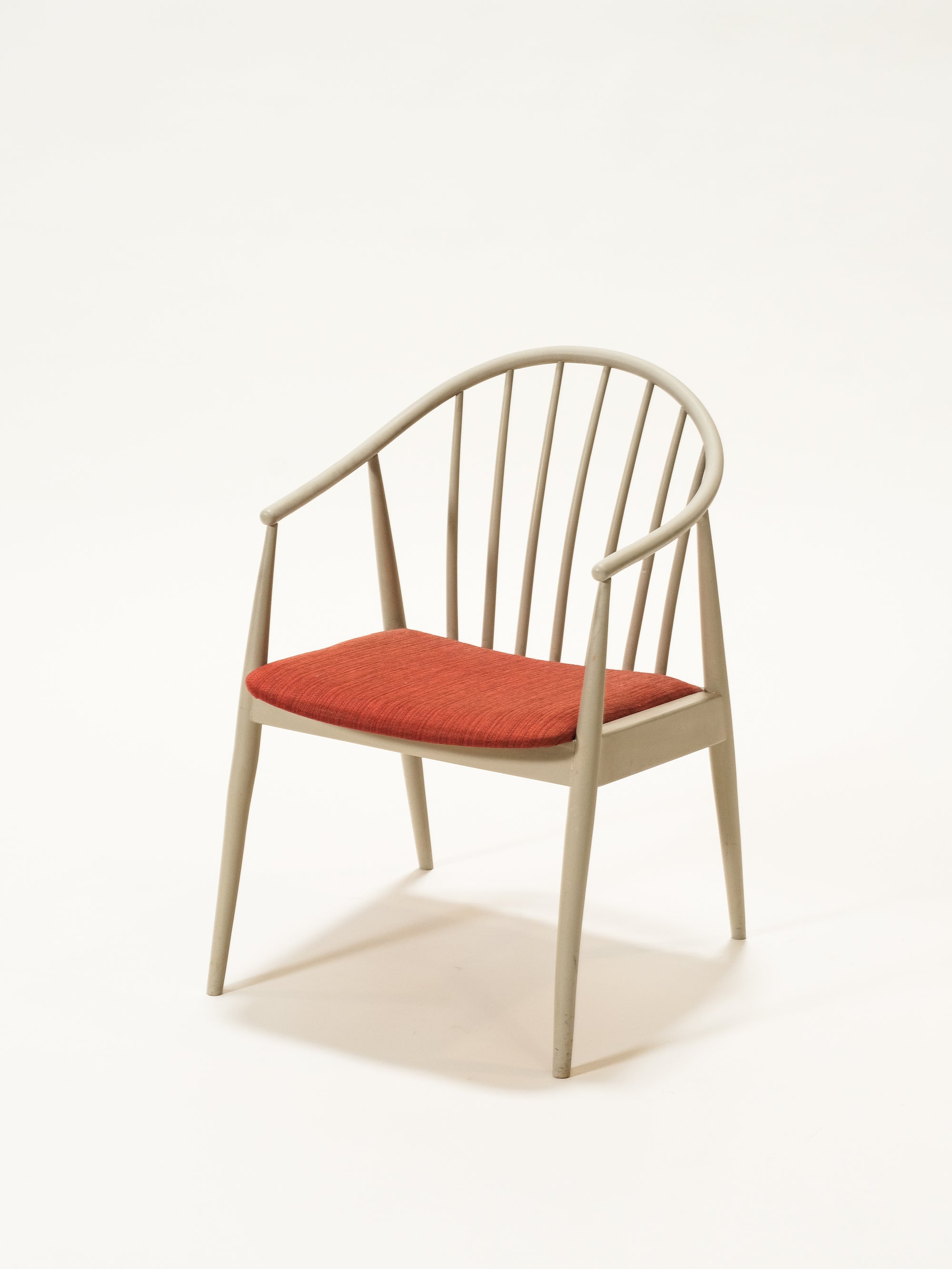 Scandinavian Spindle Back Armchair, 1950s