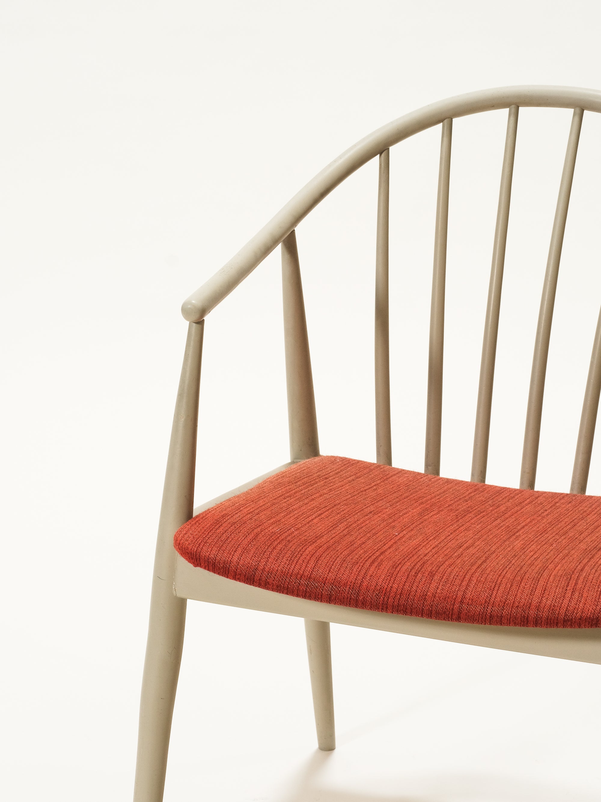 Scandinavian Spindle Back Armchair, 1950s