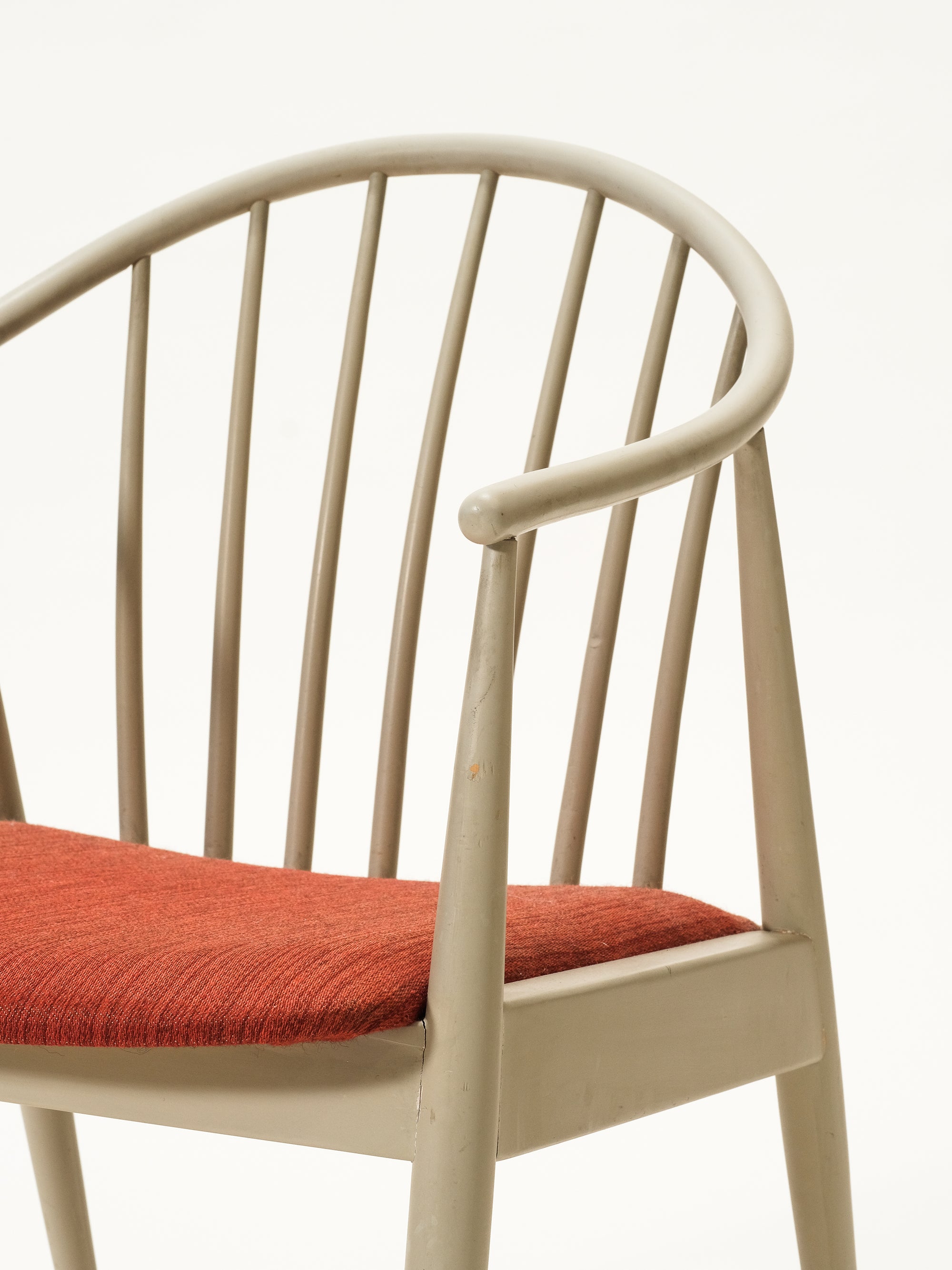 Scandinavian Spindle Back Armchair, 1950s