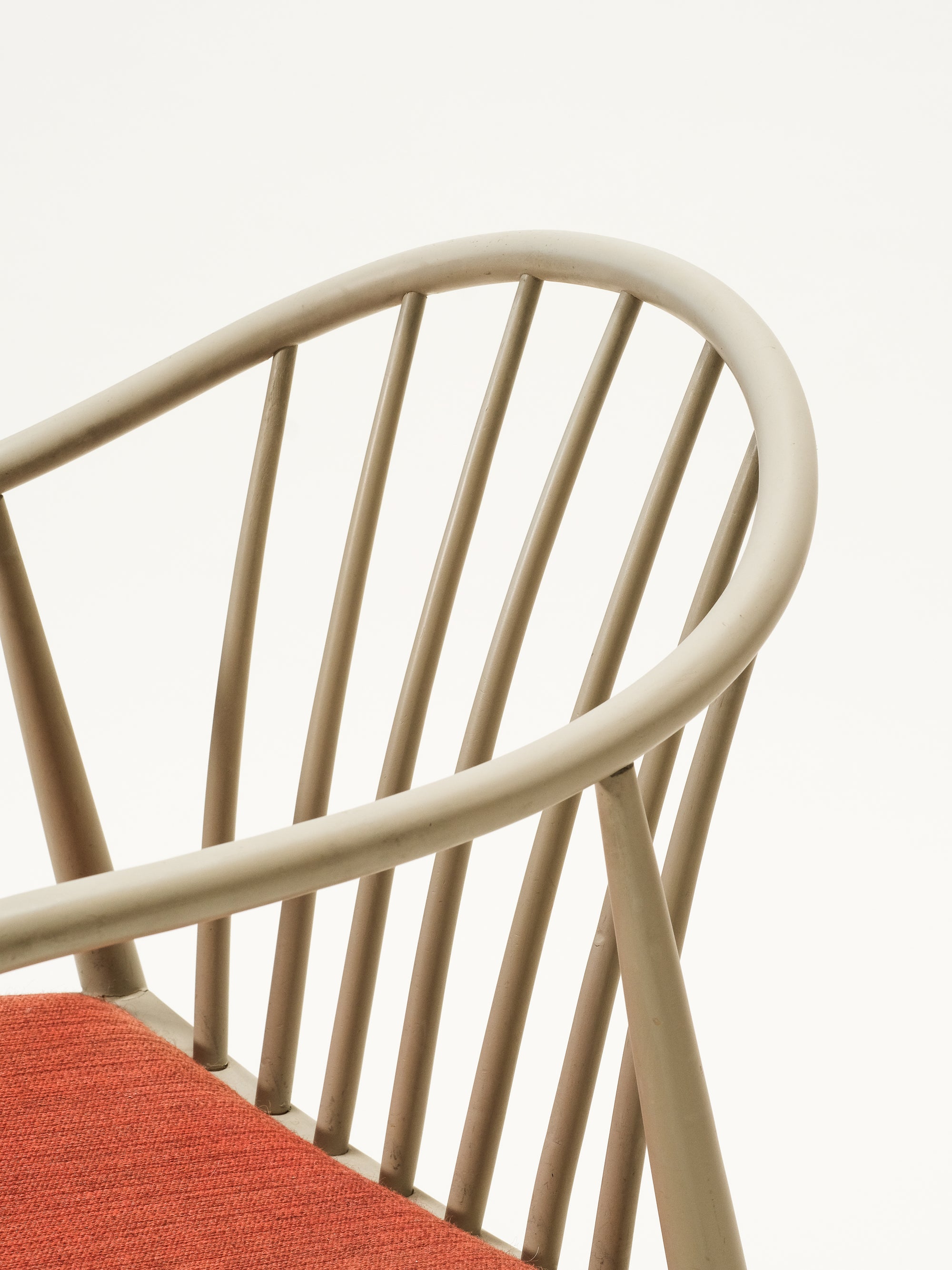 Scandinavian Spindle Back Armchair, 1950s