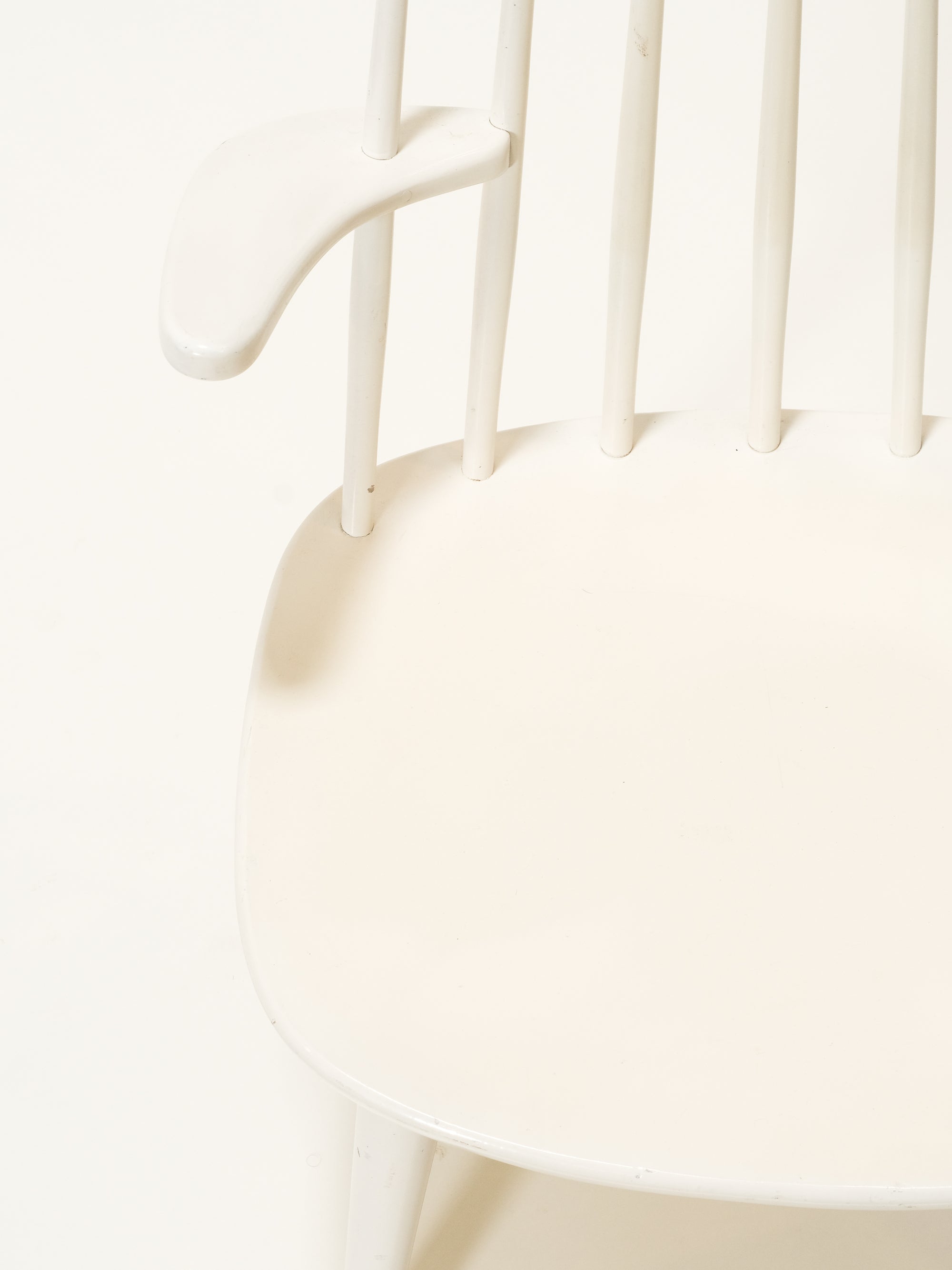 White "Sibbo" Armchair by Yngve Ekström for Stolab, Sweden, 1950s